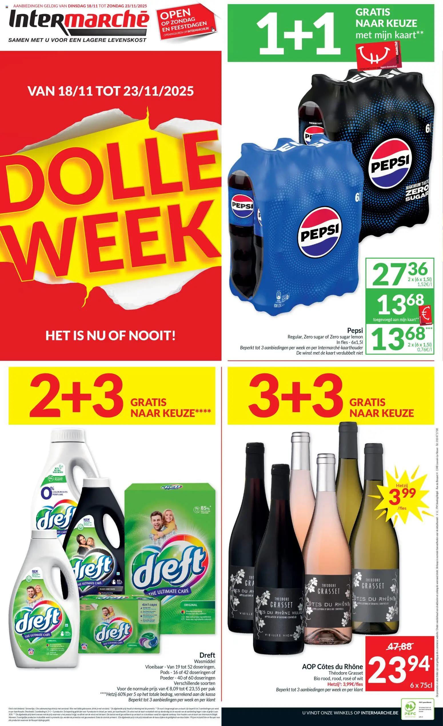 {H1} | Pagina: 8 | Producten: Fles, Pepsi, Kaart, Wasmiddel