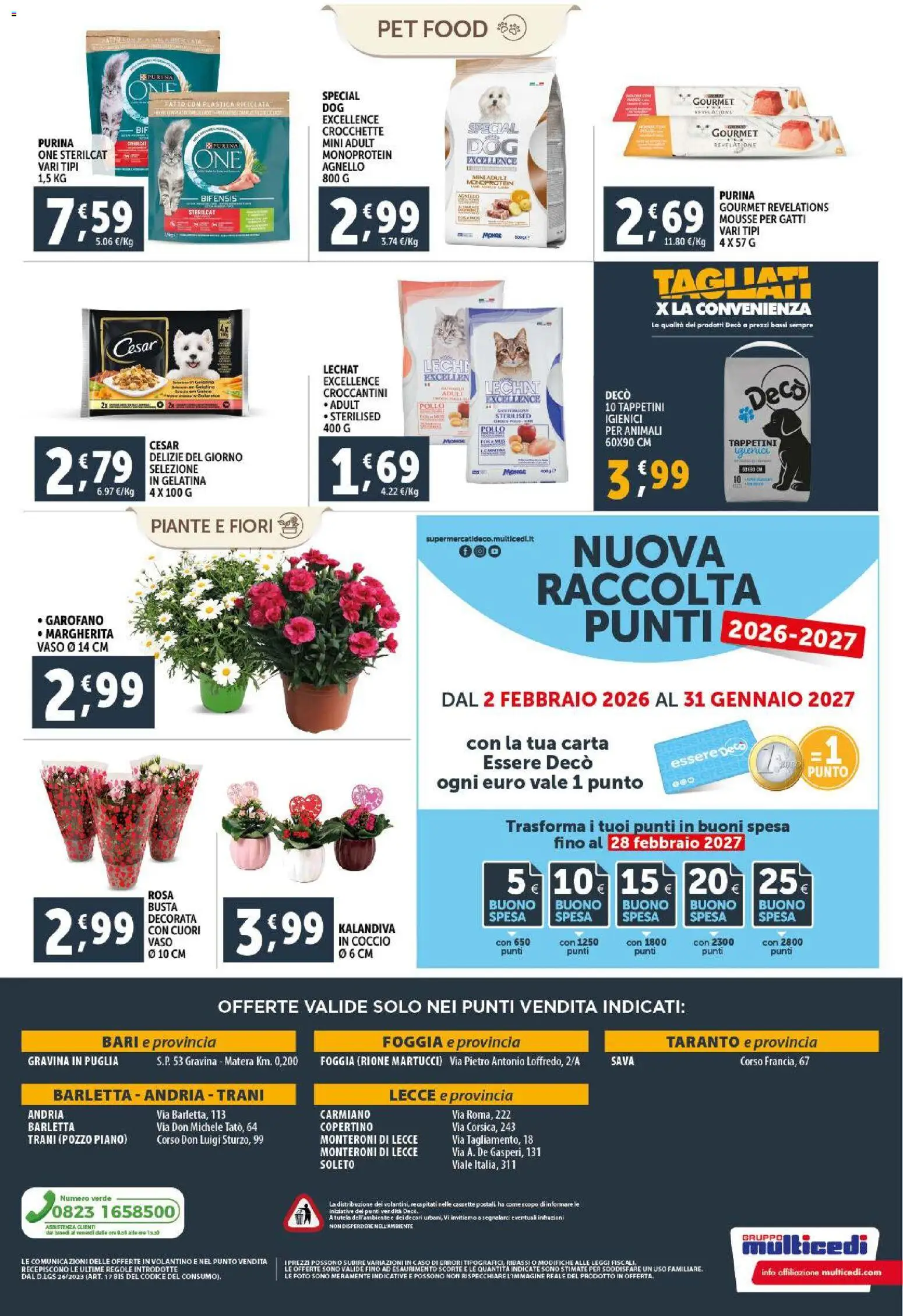 Volantino Decò del 30.01.2026 | Pagina: 20 | Prodotti: Pollo, Crocchette, Agnello, Vaso