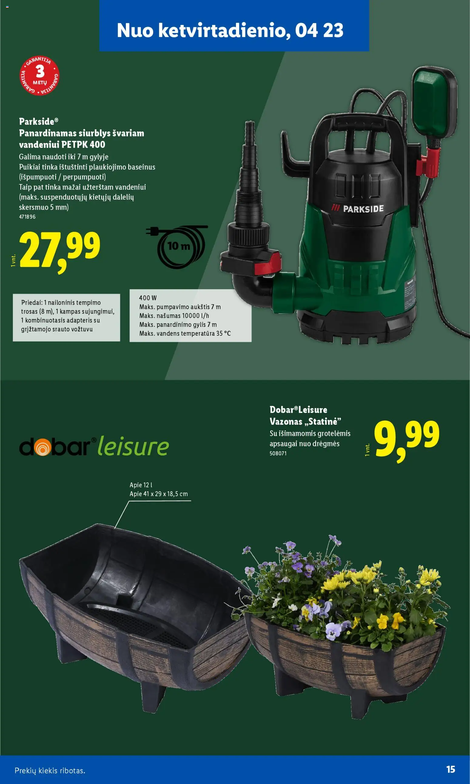 LIDL akcijos nuo 20.02.2026 | Puslapis: 15 | Prekių: Adapteris, Vazonas