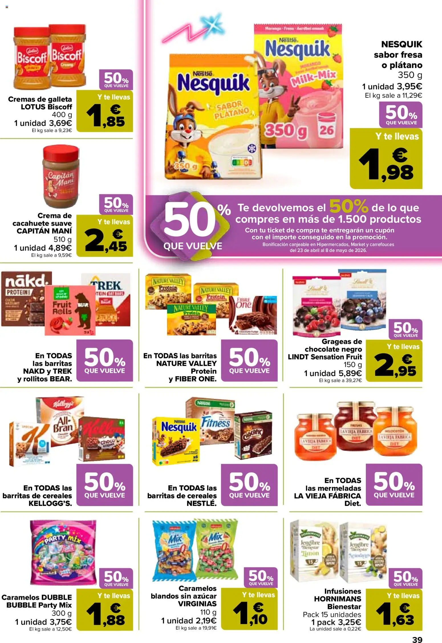 Carrefour folleto │ válido desde el 07.04.2026 | Página: 43 | Productos: Chocolate, Cereales, Crema, Té