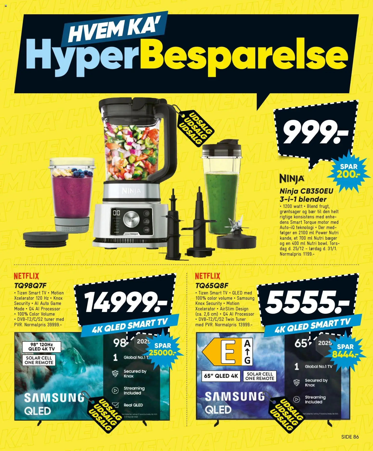 Bilka tilbudsavis – gyldig fra 25.12.2025 | Side: 3 | Produkter: Processor, Smart TV, TV