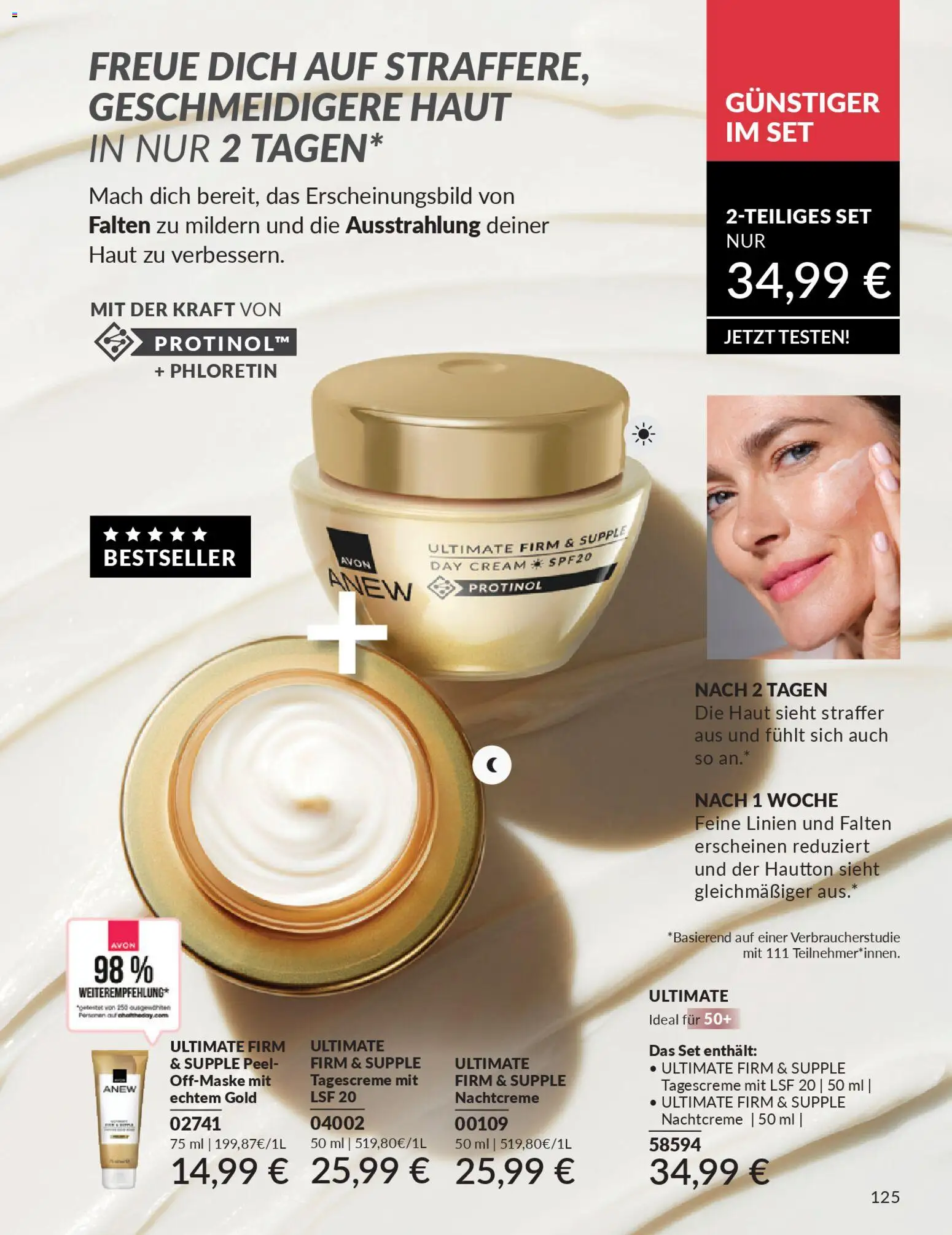 AVON Katalog Januar 2026 – gültig ab 01.01.2026 | Seite: 127 | Produkte: Tagescreme, Nachtcreme