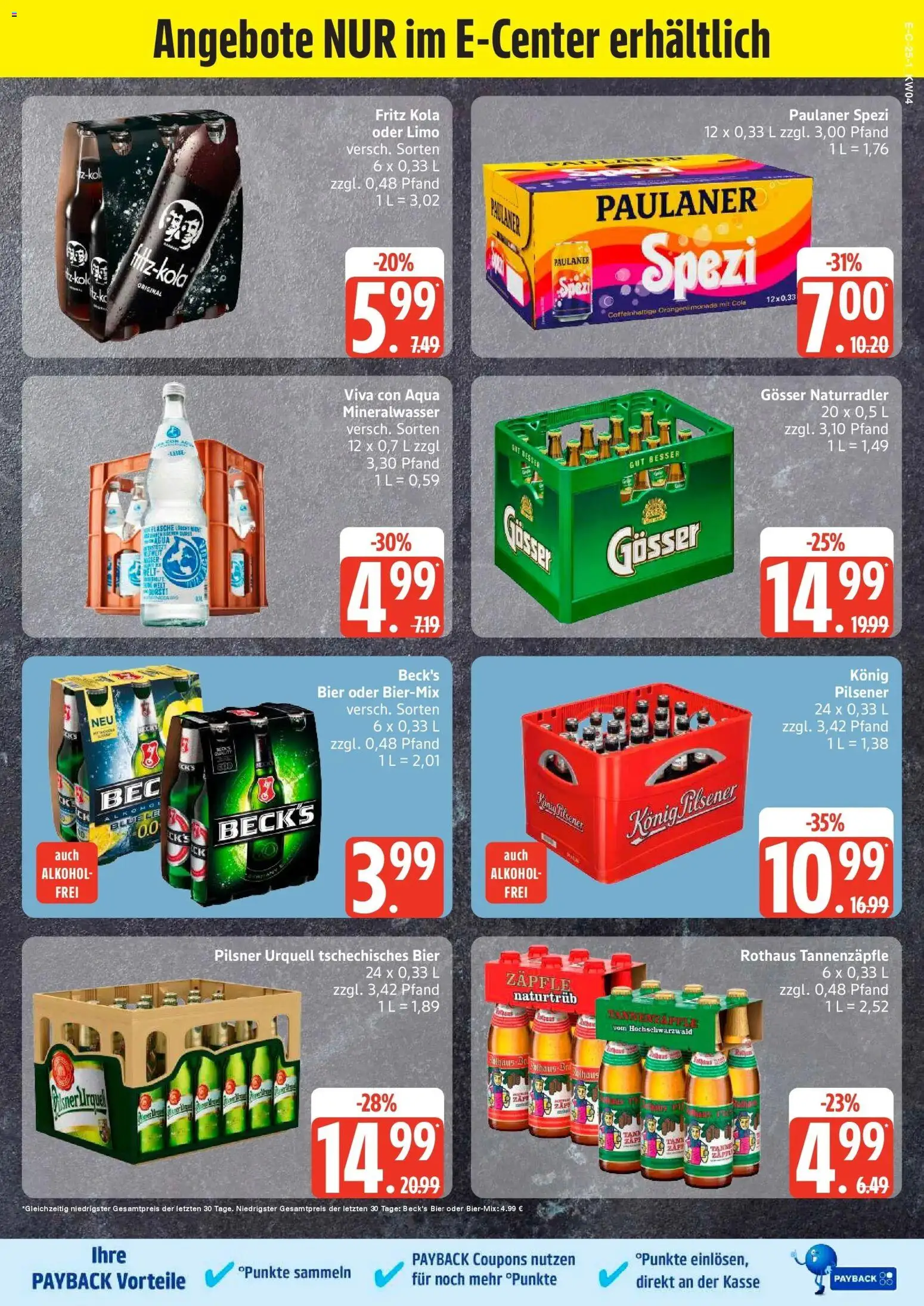 Edeka prospekt Bremervörde	 – gültig ab 18.01.2026 | Seite: 29 | Produkte: Konig pilsener, Cola, Paulaner spezi, Pilsner urquell