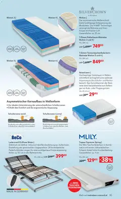 Matratzen Concord Flugblatt ab 25.03.2026 gültig | Seite: 5 | Produkte: Matratze, Lattenrost