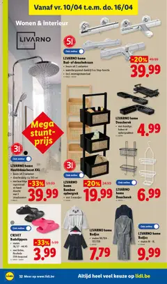 LIVARNO home Badjas, maten 98/104 - 122/128 - Voorbeeld van een folder van Lidl, geldig van 07.04.2026 | Pagina: 32