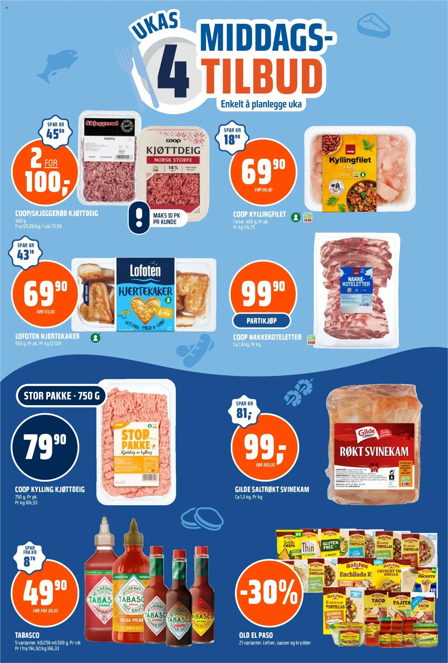 {H1} | Side: 6 | Produkter: Kylling, Taco, Nintendo switch, Električni radiator