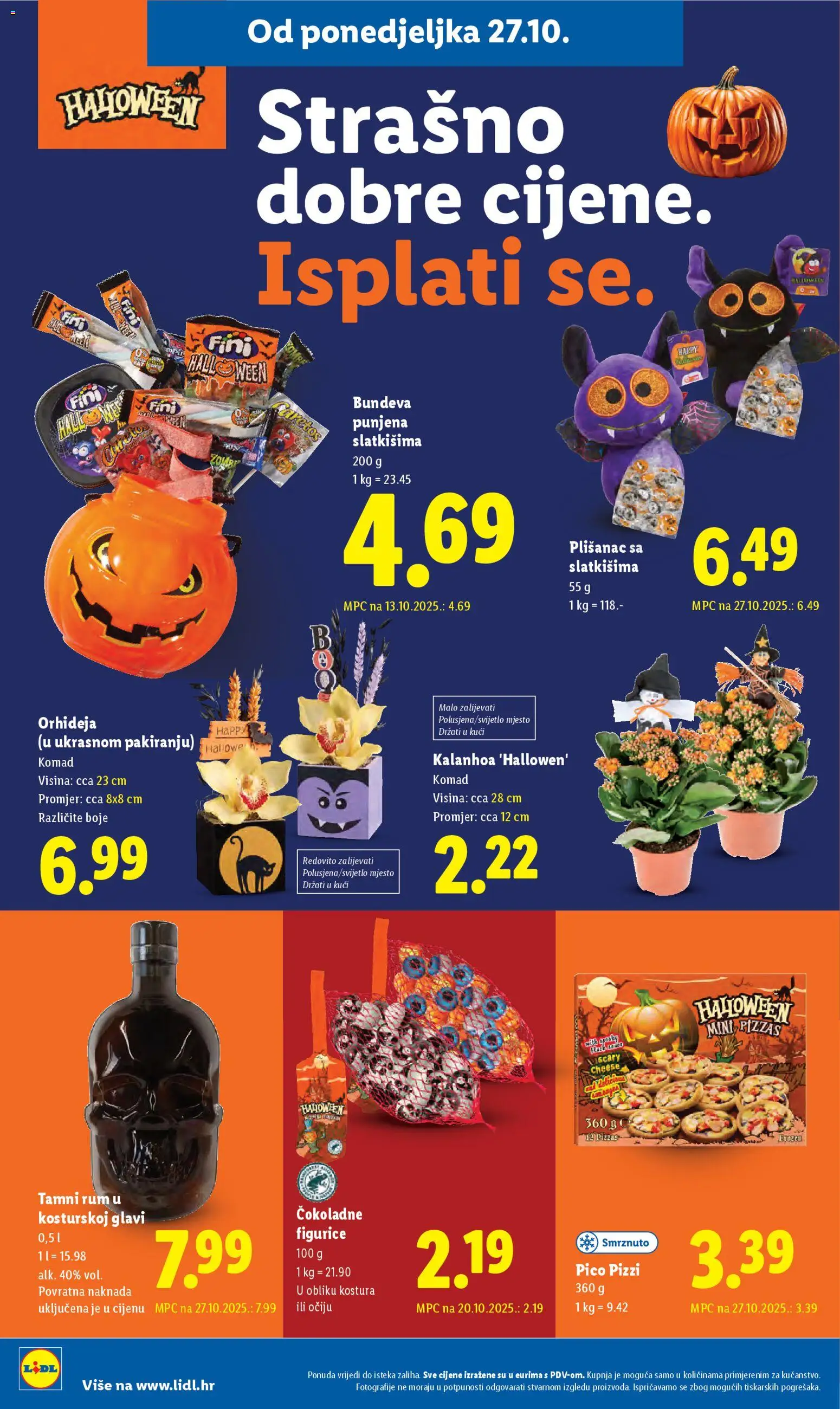 Lidl katalog | vrijedi od 27.10.2025 | Stranica: 22 | Proizvodi: Orhideja, Pizza, Rum, Bundeva