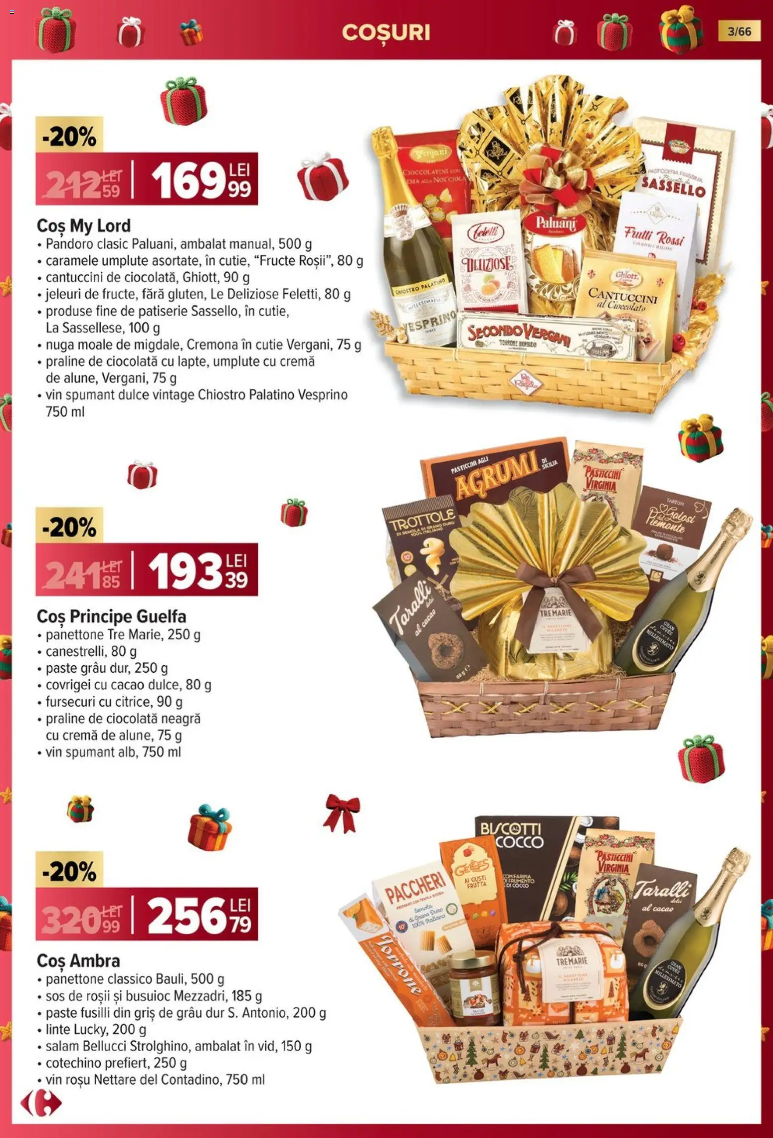 Noul catalog Carrefour – valabil de la 19.11.2025 | Pagină: 3 | Produse: Coș, Covrigei, Cremă, Salam