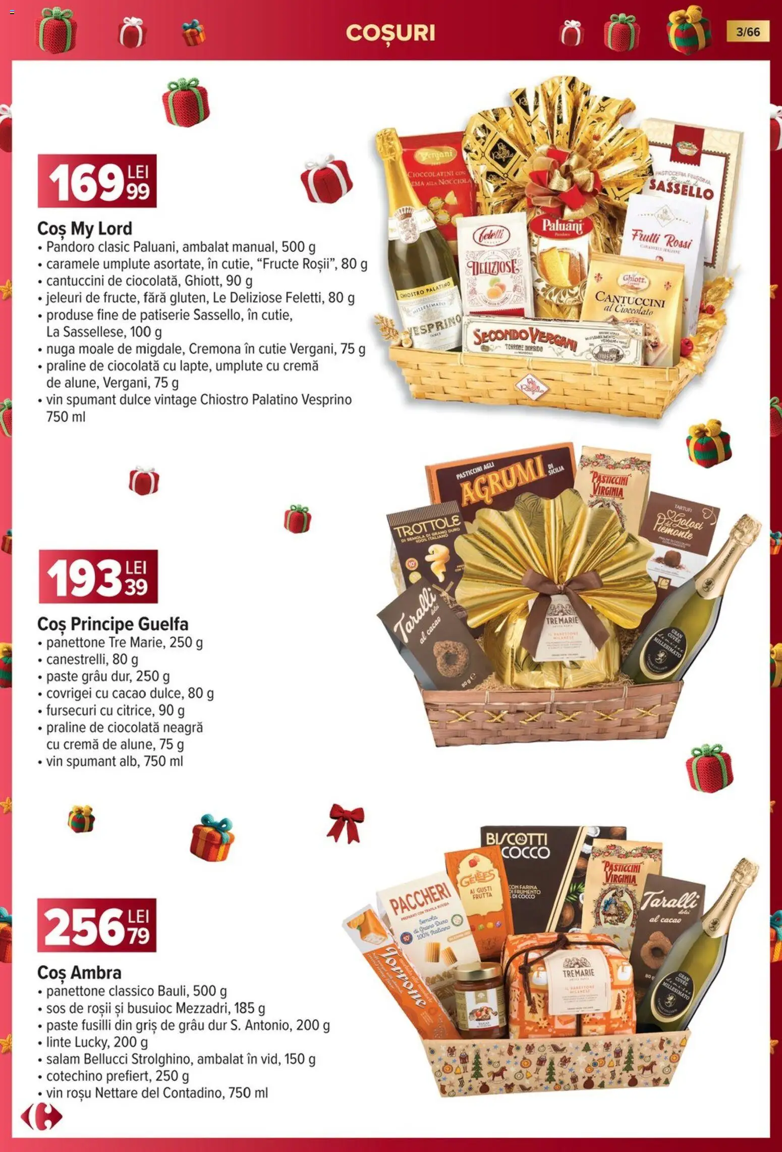 Noul catalog Carrefour – valabil de la 19.11.2025 | Pagină: 3 | Produse: Cutie, Roșii, Sos, Caramele