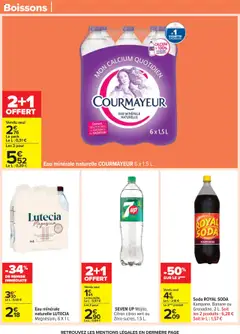  | Page: 63 | Produits: Eau minérale naturelle Courmayeur, Citron, Citron vert, Eau minérale naturelle