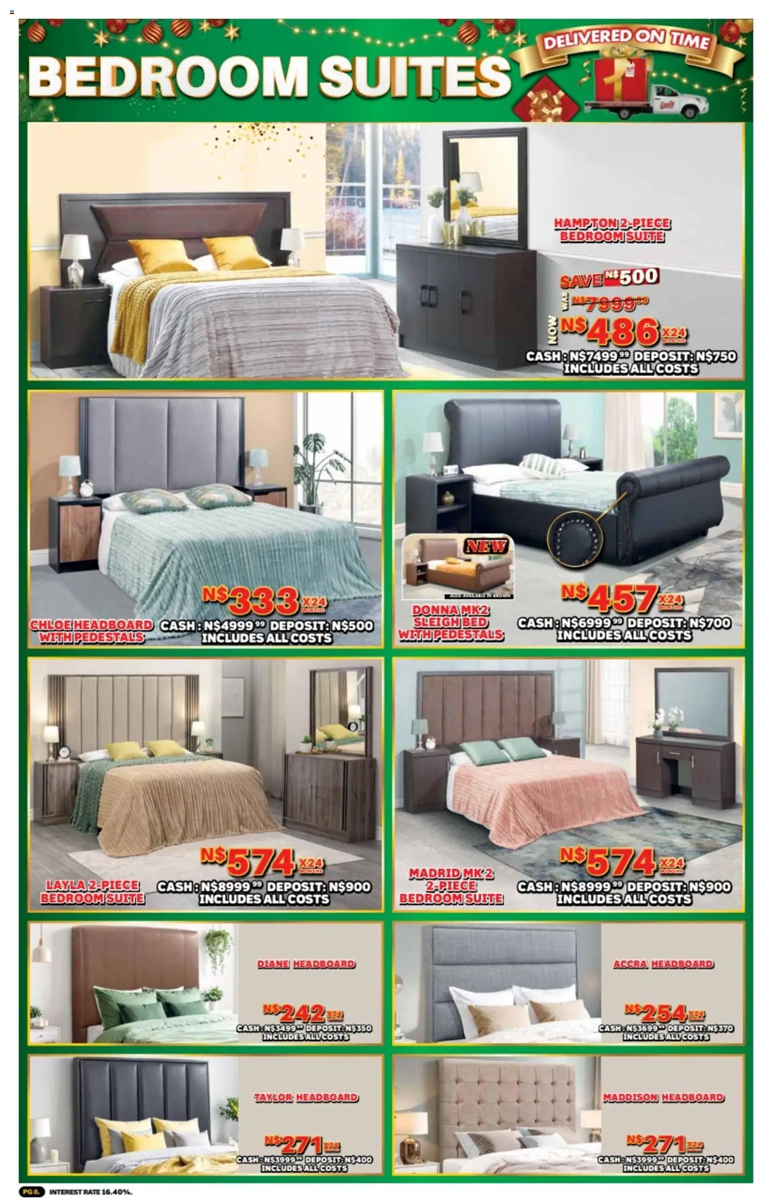 New Lewis Stores catalogue – valid from 10.11.2025 | Page: 8 | Products: Headboard, Bed