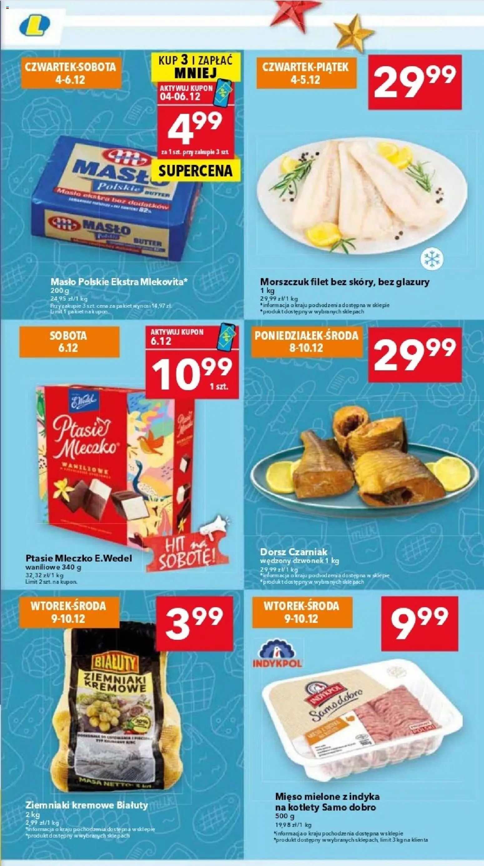 Lewiatan gazetka - Warszawa od 04.12.2025 | Strona: 3 | Produkty: Mięso mielone, Morszczuk, Ziemniaki, Kotlety