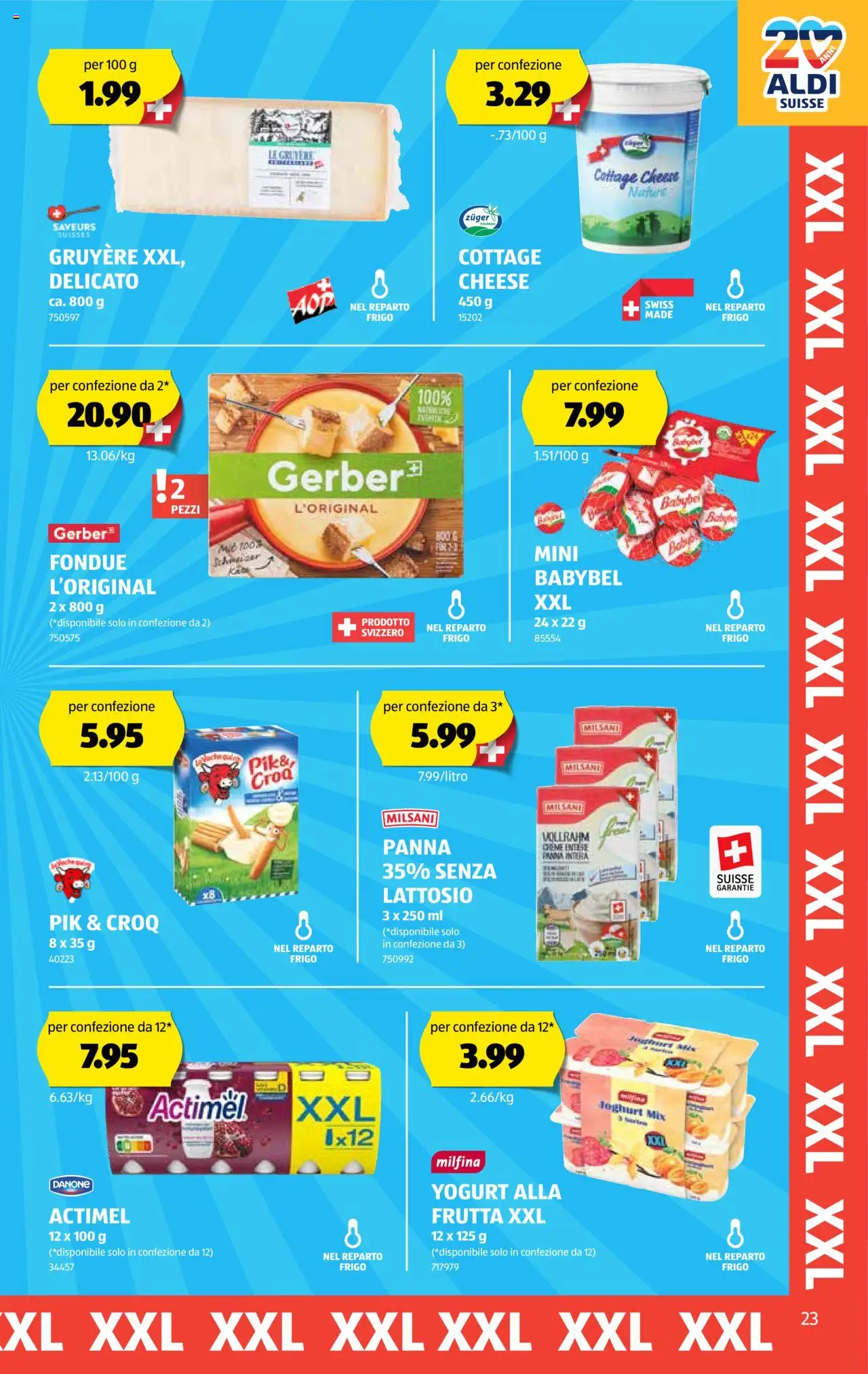 Aldi Aktionen IT – gültig ab 25.09.2025 | Seite: 24 | Produkte: Actimel, Joghurt, Fondue