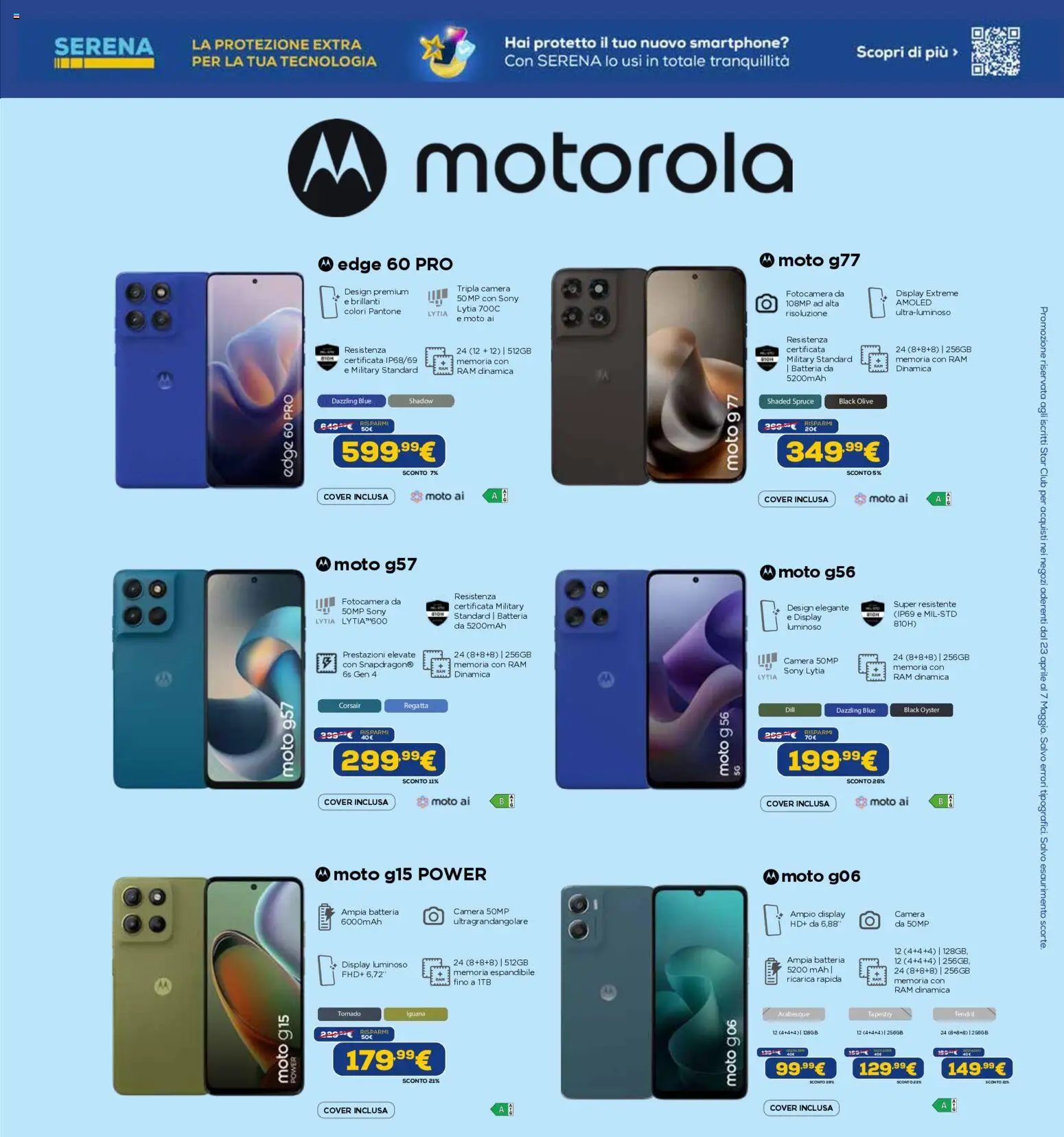 Volantino Euronics del 23.04.2026 | Pagina: 5 | Prodotti: Olive, Smartphone, Fotocamera, Batteria