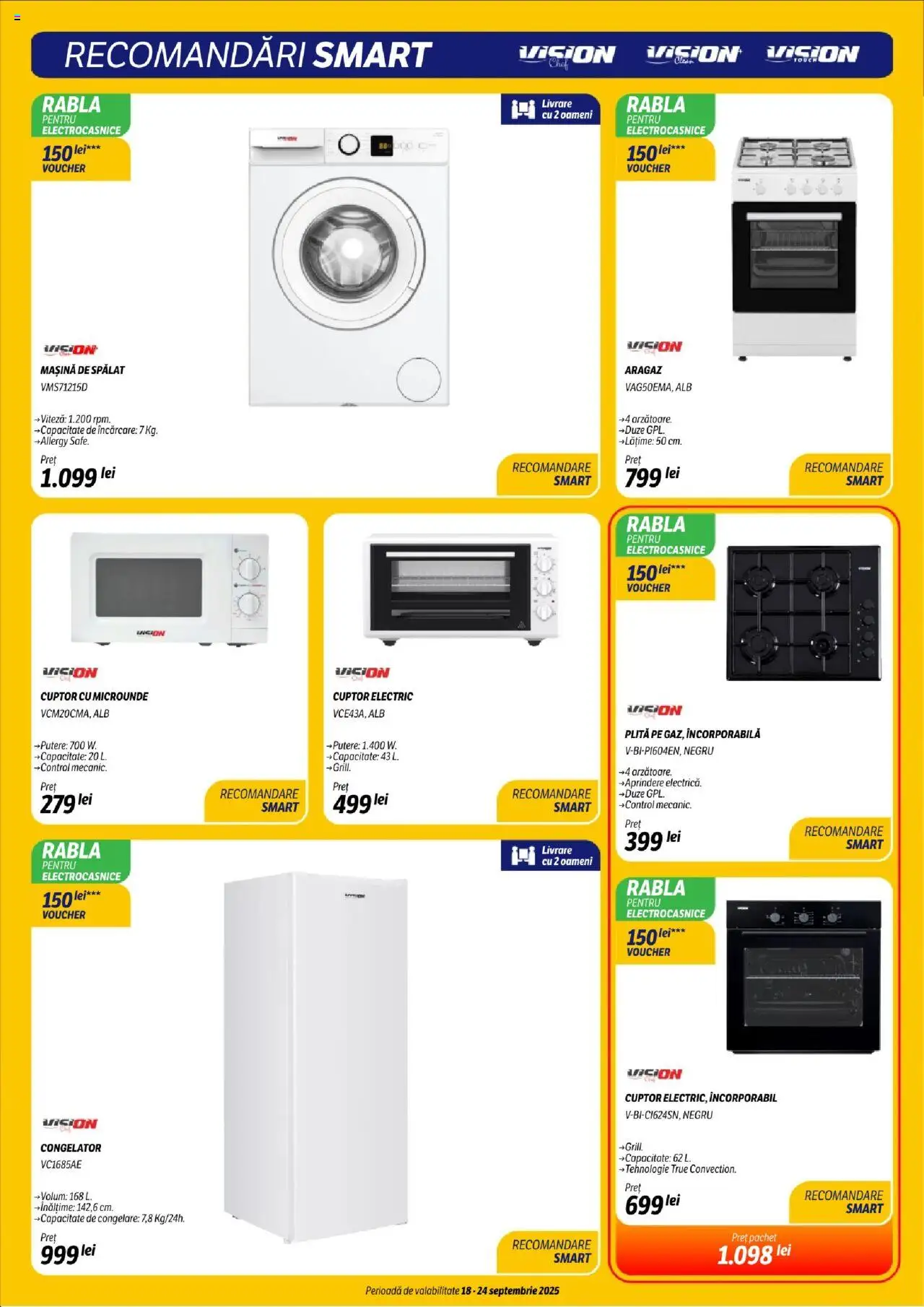 Noul catalog Flanco – valabil de la 18.09.2025 | Pagină: 16 | Produse: Congelator, Mașină De Spălat, Plită, Cuptor Cu Microunde