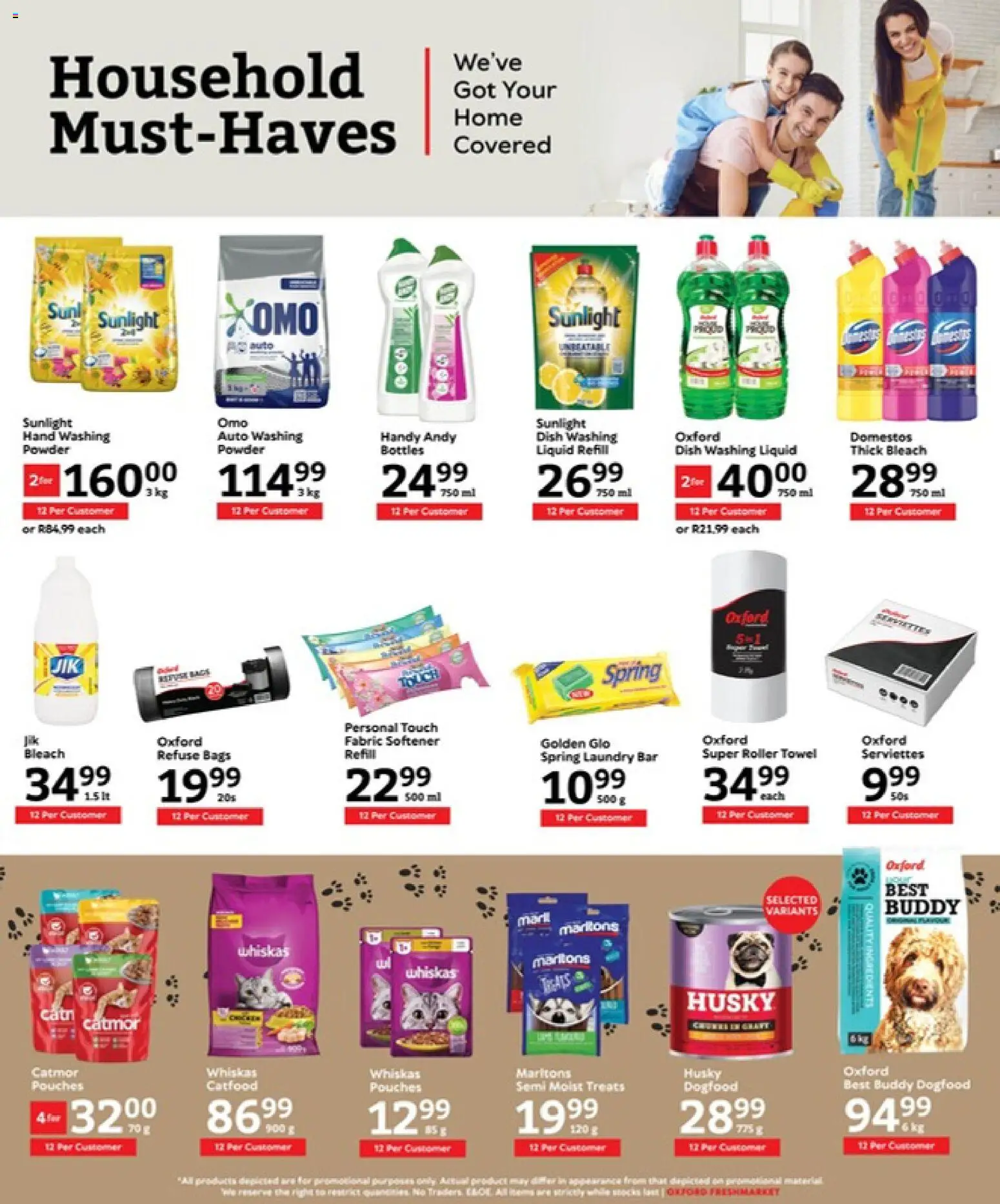 New Oxford Freshmarket catalogue – valid from 29.04.2026 | Page: 15 | Products: Bleach, Powder, Refuse bags, Fabric softener