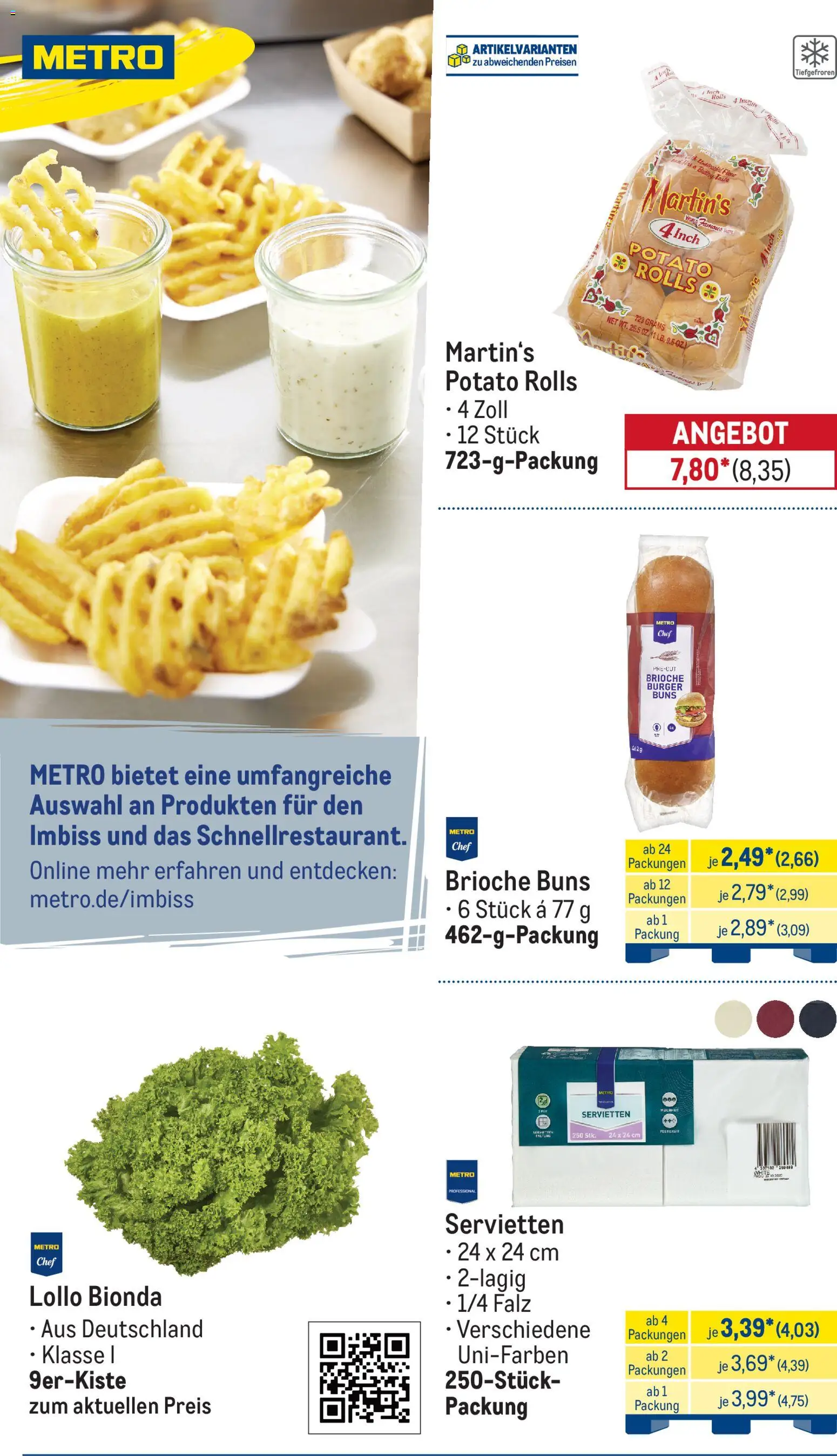 Metro Monats-Menü – gültig ab 01.04.2026 | Seite: 18 | Produkte: Burger