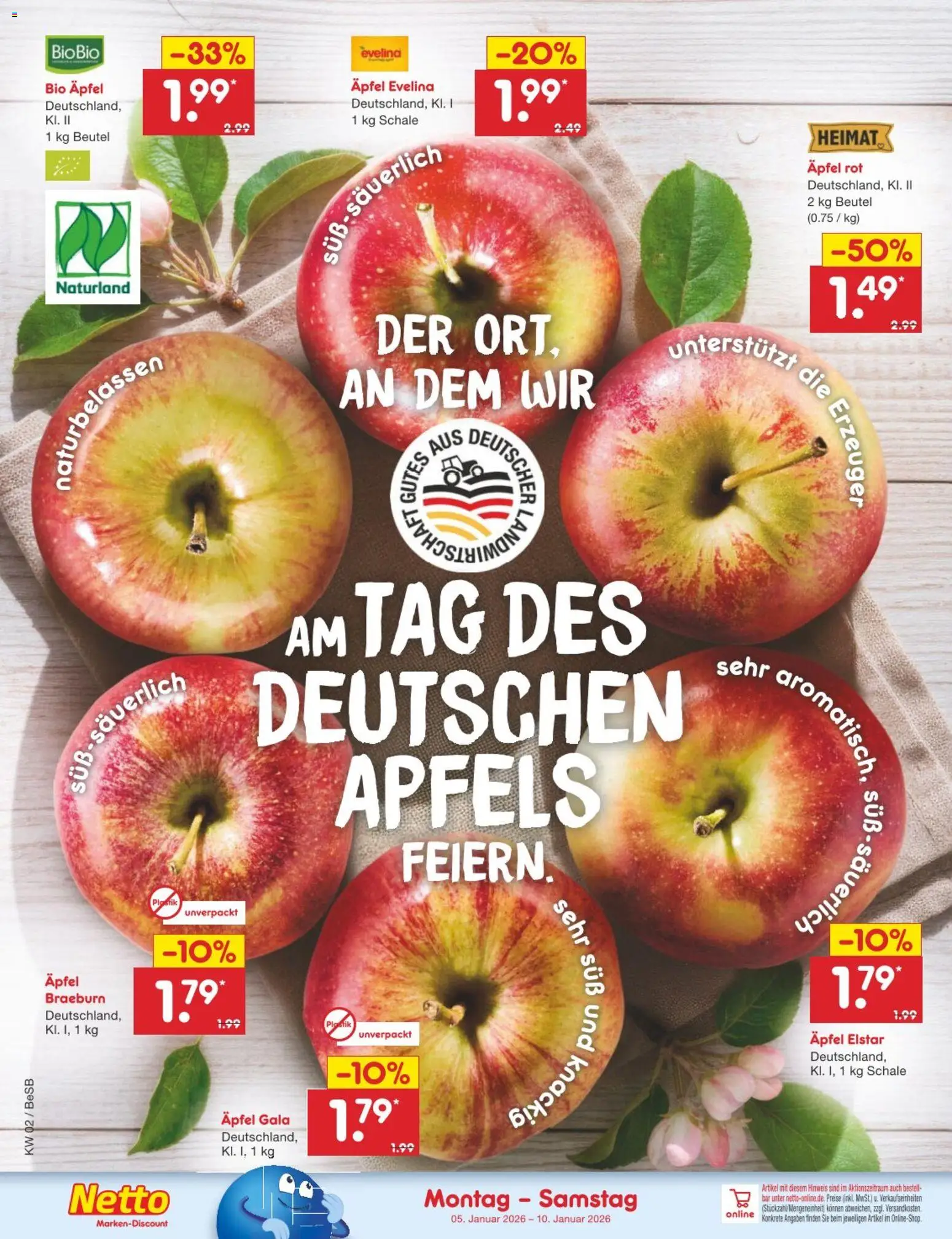 Netto Marken-Discount Prospekt 	 – gültig ab 05.01.2026 | Seite: 10 | Produkte: Äpfel