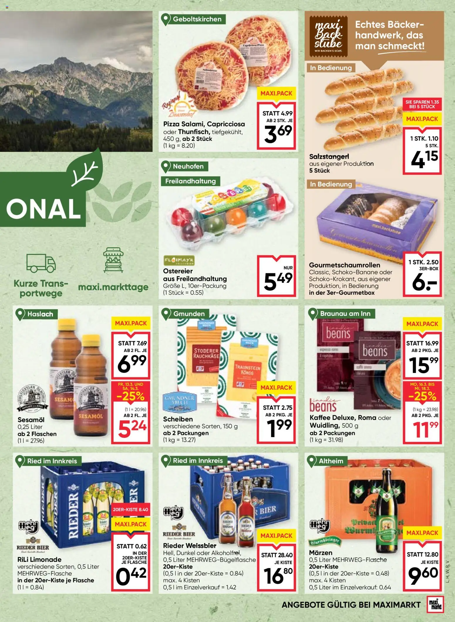 Maximarkt Flugblatt gültig ab 12.03.2026 | Seite: 5 | Produkte: Kaffee, Pizza, Bier