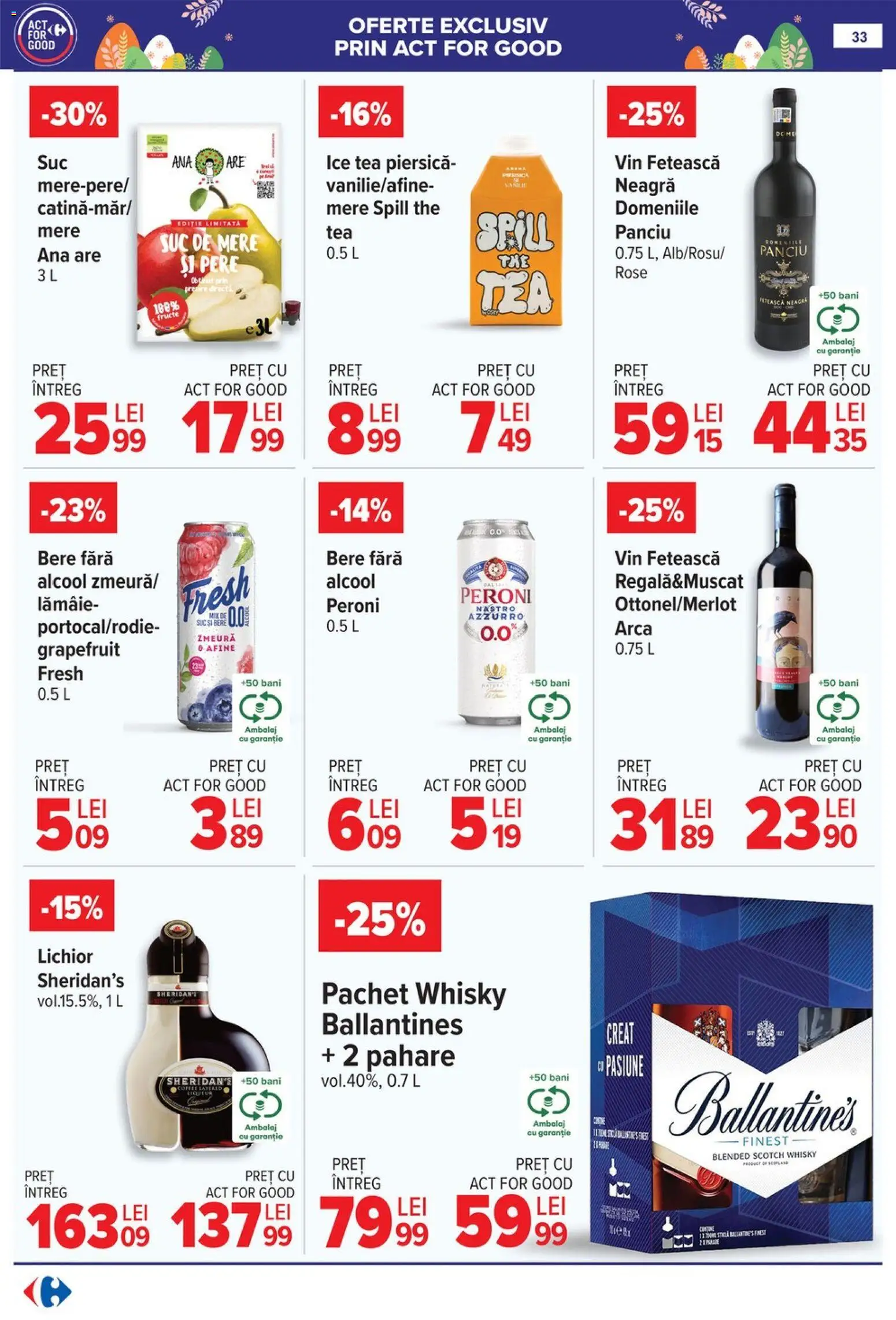Noul catalog Carrefour – valabil de la 06.04.2026 | Pagină: 39 | Produse: Afine, Lichior, Mere, Fructe