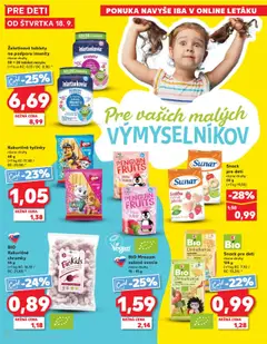 Nové Kaufland akcie – leták je platný od 18.09.2025 | Strana: 40 | Produkty: Marťankovia, Sunar, Ovocie