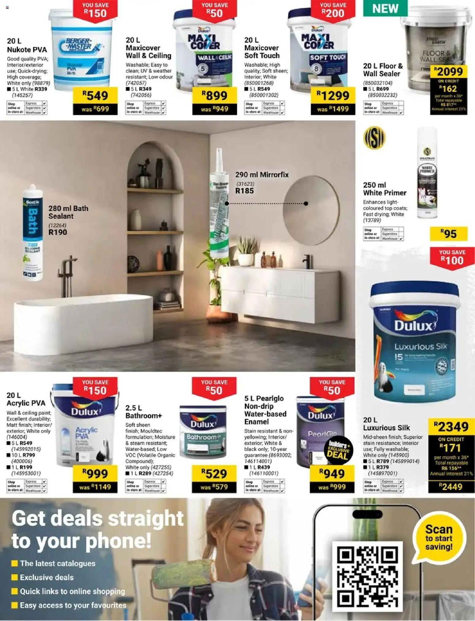 New Builders catalogue – valid from 28.10.2025 | Page: 9 | Products: Primer, Phone, Bath, Light
