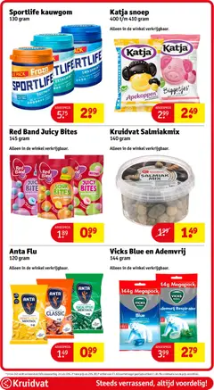 Katja snoep, 400 t/m 410 gram - Voorbeeld van een folder van Kruidvat, geldig van 22.12.2025 | Pagina: 66