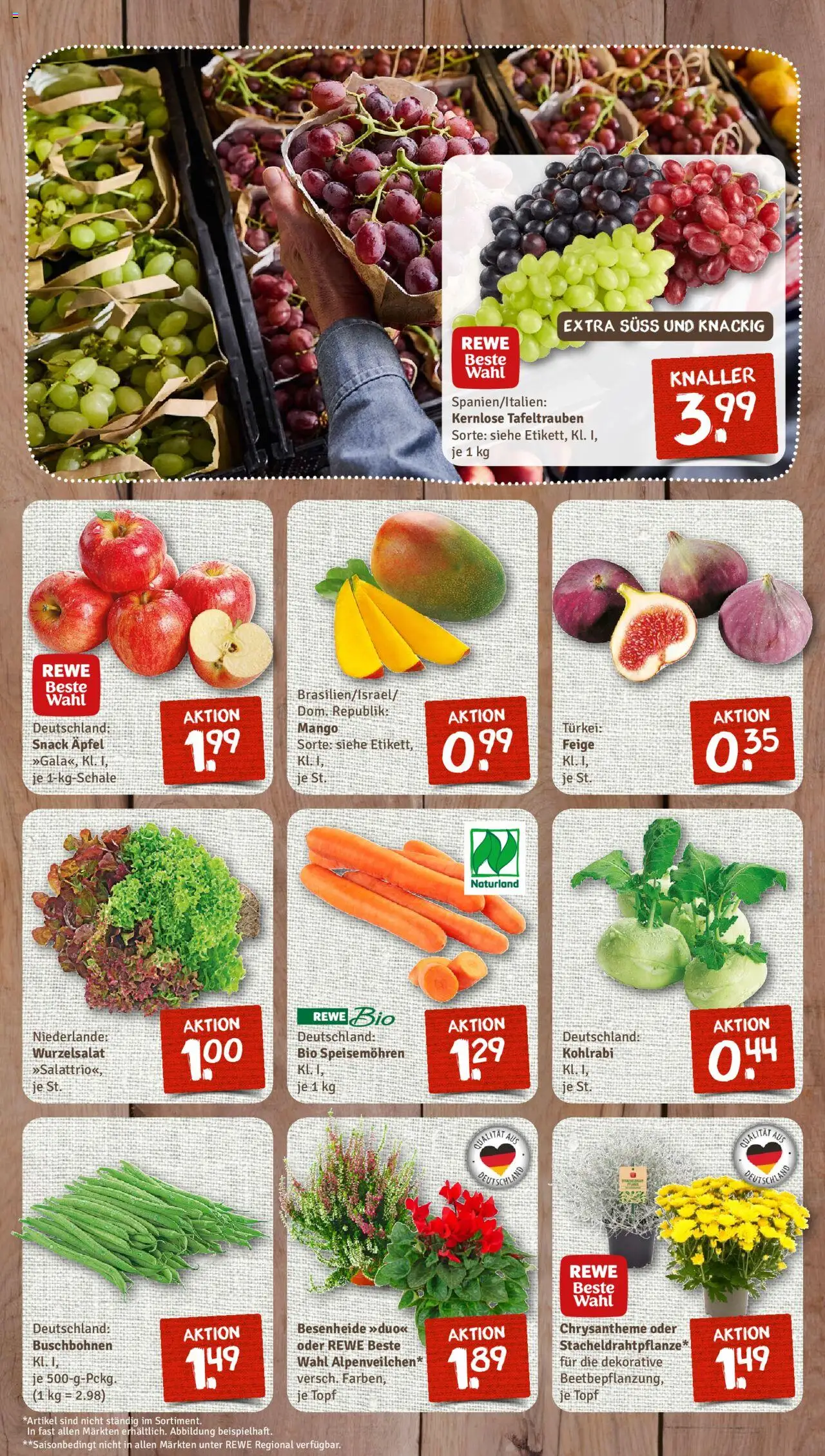 Nahkauf Prospekt – gültig ab 14.09.2025 | Seite: 3 | Produkte: Kohlrabi, Äpfel, Mango