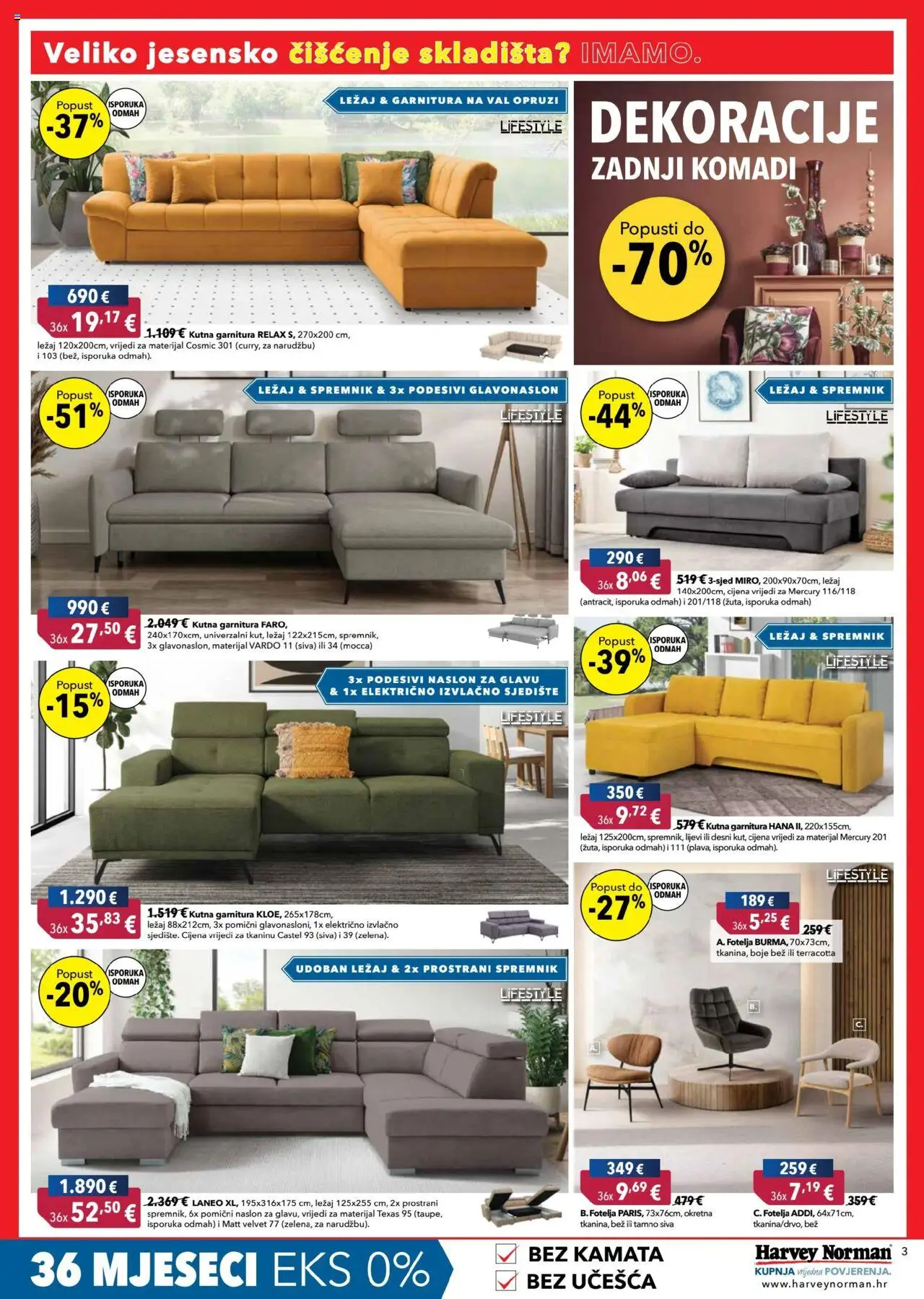 Harvey Norman katalog | vrijedi od 18.09.2025 | Stranica: 3 | Proizvodi: Fotelja, Kutna garnitura