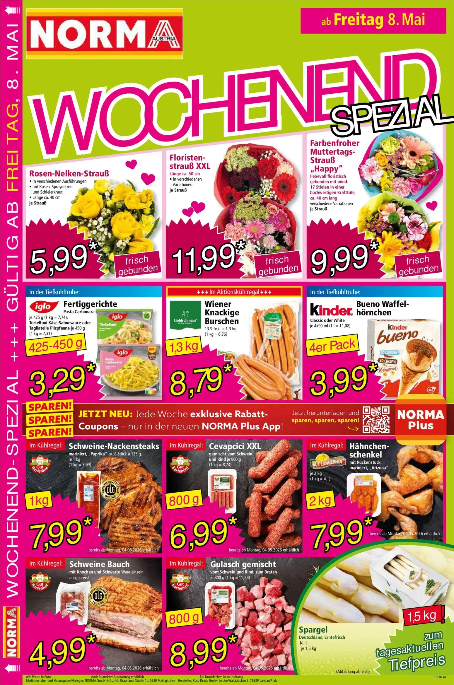 Norma Flugblatt gültig ab 04.05.2026 | Seite: 18 | Produkte: Pasta, Fertiggerichte