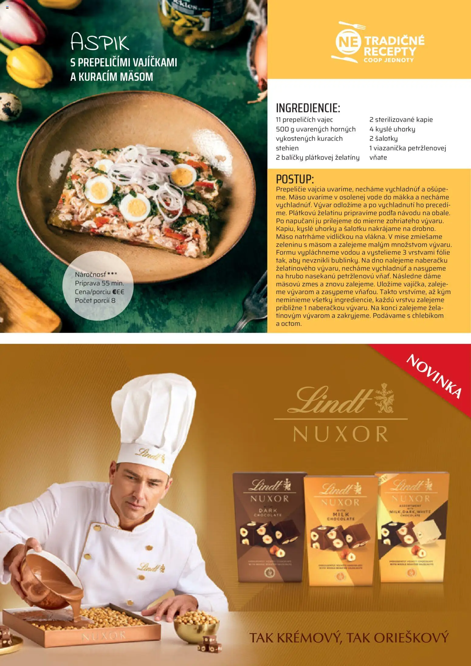 Nové COOP Jednota akcie – leták je platný od 01.03.2026 | Strana: 19 | Produkty: Vajcia, Lindt, Kyslé uhorky, Uhorky