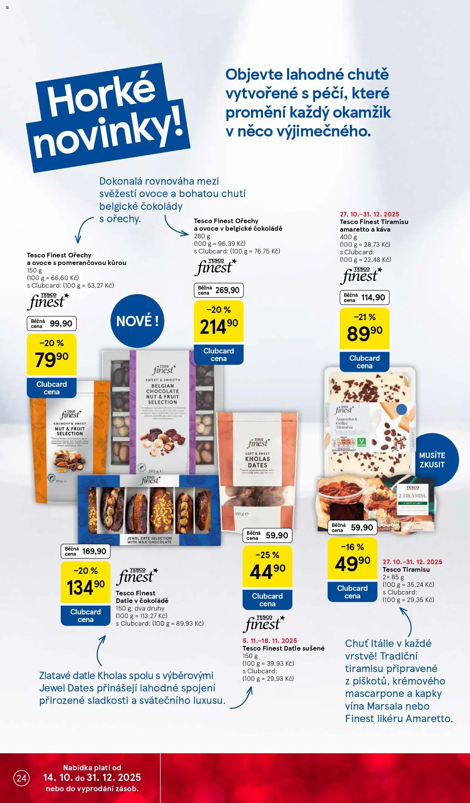 Tesco leták - Hypermarket od 12.11.2025 | Strana: 24 | Produkty: Marsala, Tiramisu, Datle, Mascarpone