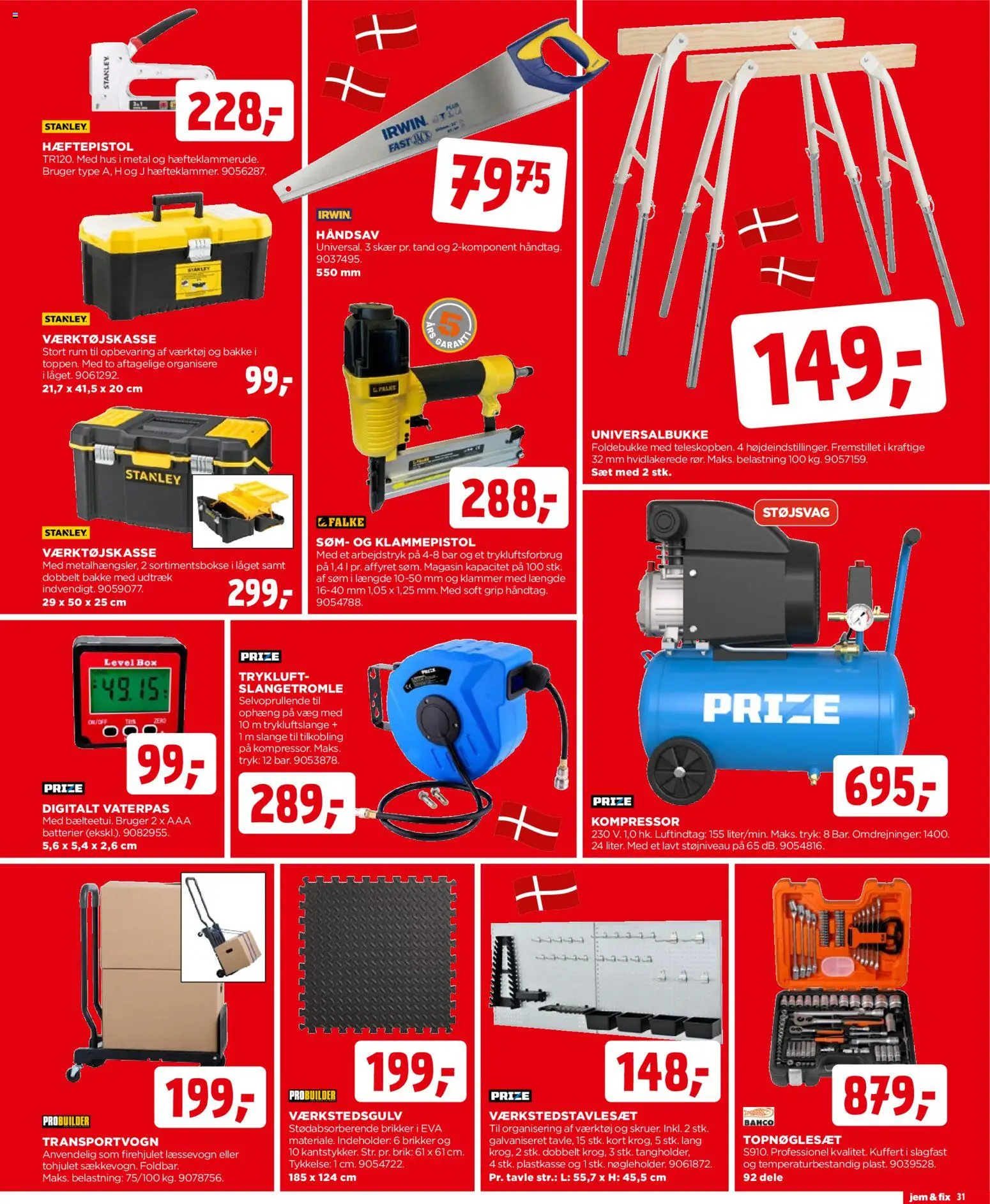 Jem & fix tilbudsavis – gyldig fra 08.03.2026 | Side: 31 | Produkter: Batterier, Kuffert, Søm