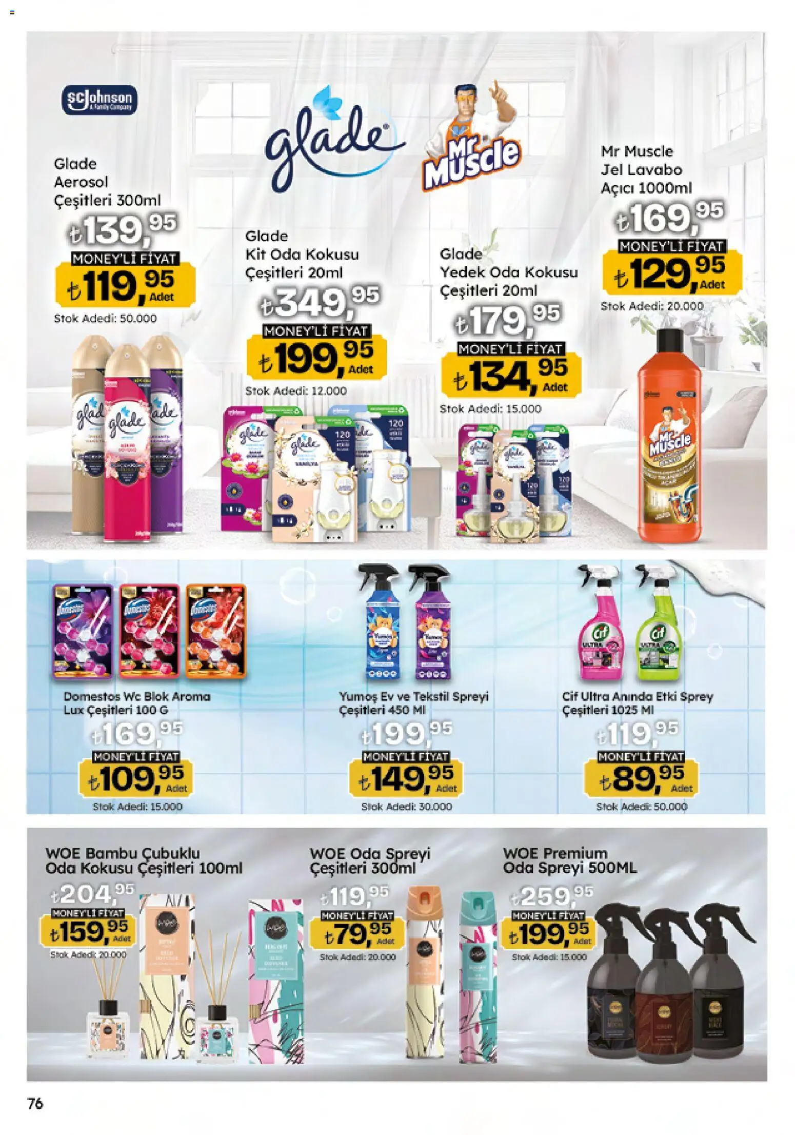 Migros Katalog - Migroskop - 12.02.2026 tarihinden itibaren geçerlidir | Sayfa: 76 | Ürünler: Oda kokusu, Lavabo