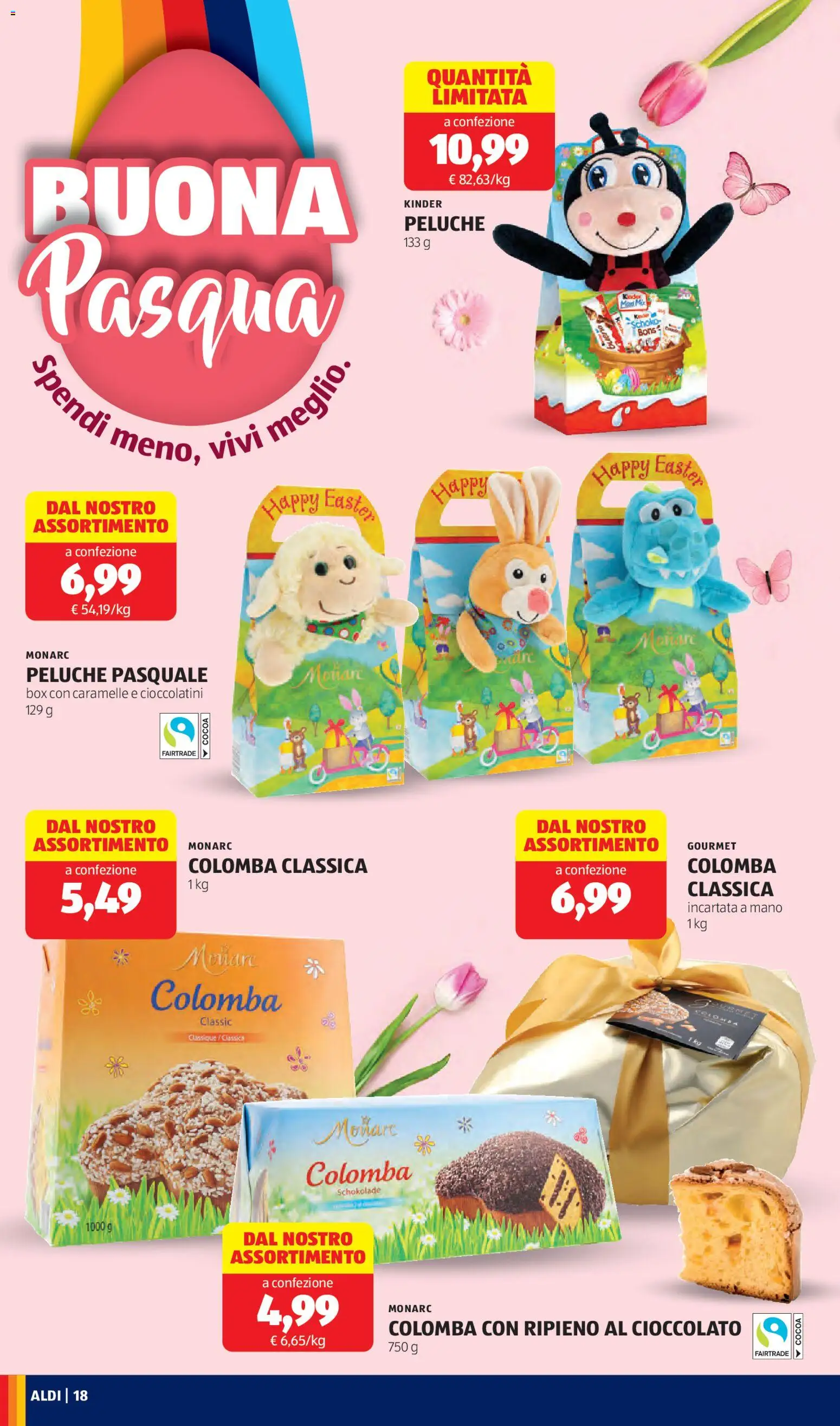 Volantino Aldi del 23.02.2026 | Pagina: 18 | Prodotti: Peluche, Cioccolato, Caramelle, Cioccolatini