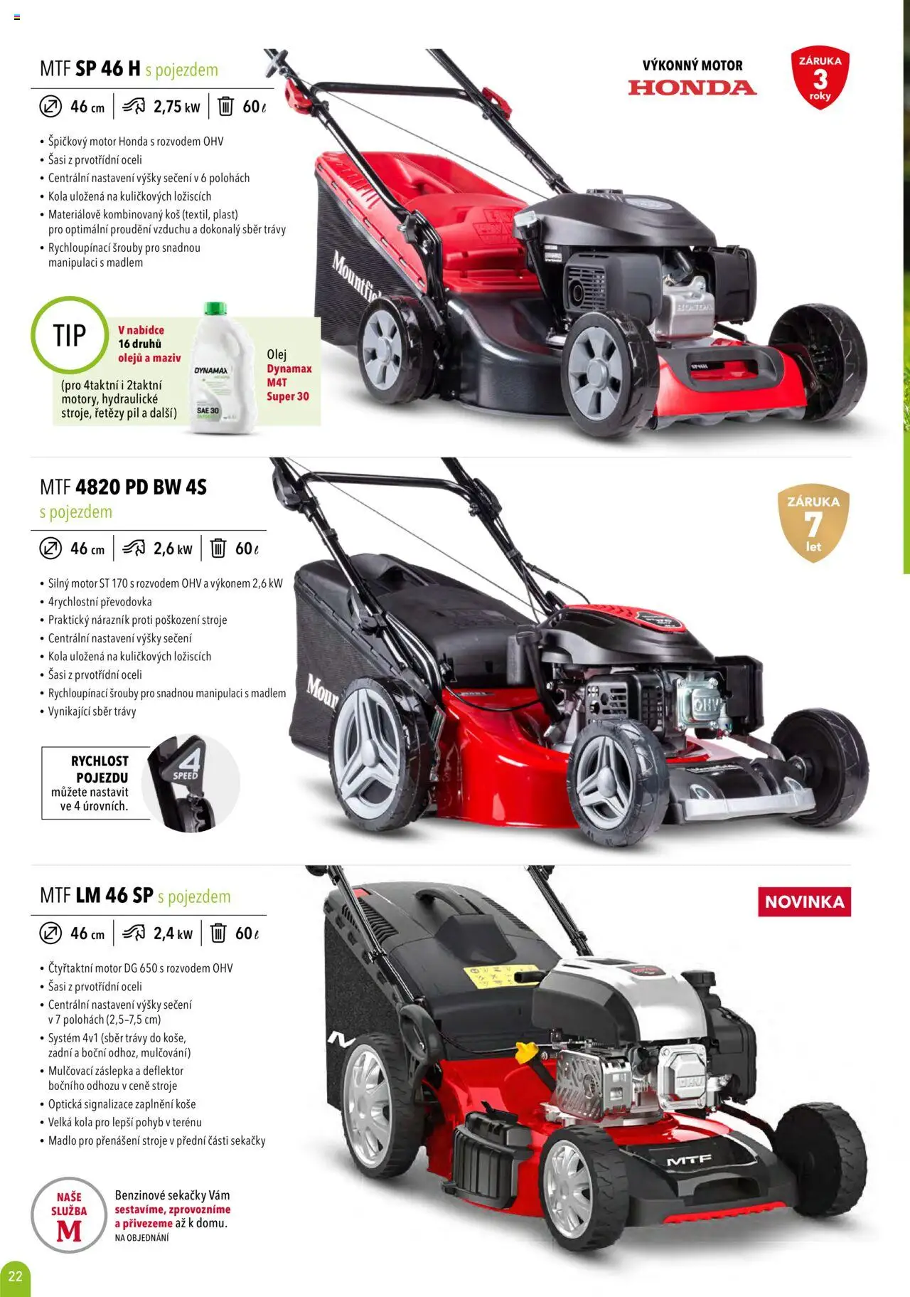 Mountfield katalog 2025 od 16.04.2025 | Strana: 22 | Produkty: Olej, Madlo, Koš, Kola