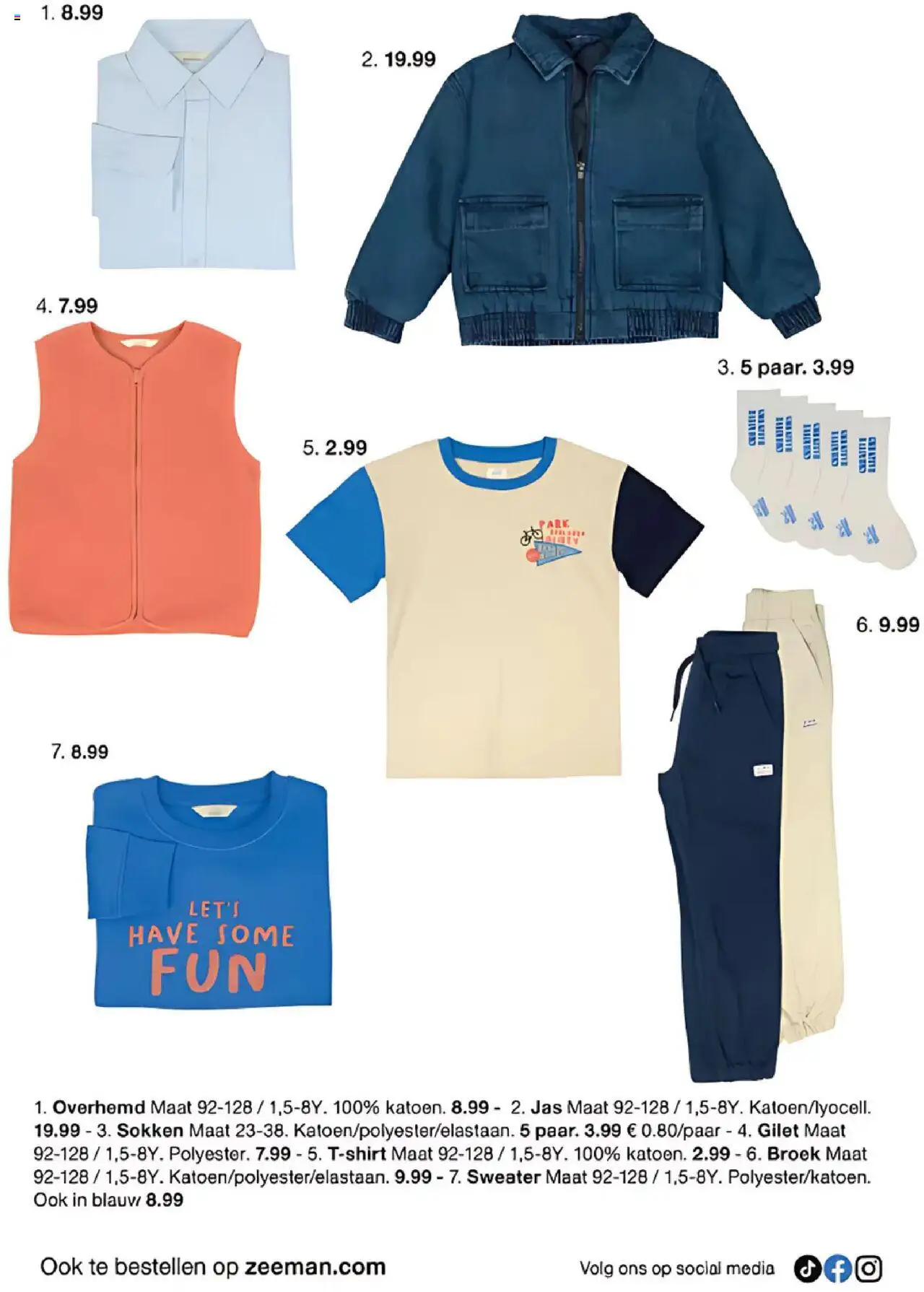  | Pagina: 7 | Producten: Sweater, Jas, Broek, Sokken