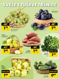 Novi Tuš katalog ponudbe – veljaven od 17.09.2025 | Stran: 3 | Izdelki: Grozdje, Paprika, Krompir, Hruške