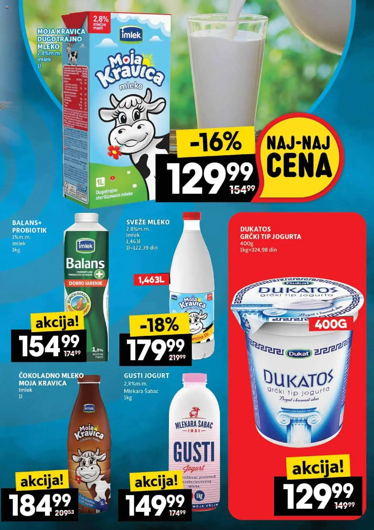 Roda katalog - važi od 16.10.2025 | Strana: 13 | Proizvode: Čokoladno mleko, Sveže mleko, Dukatos, Jogurt