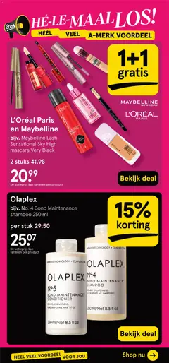 OLAPLEX No.5 Bond Maintenance™ Conditioner, REPAIRS, STRENGTHENS, & NOURISHES ALL HAIR TYPES 250 ml/Net 8.5 fl oz - Voorbeeld van een folder van Etos, geldig van 27.10.2025 | Pagina: 28