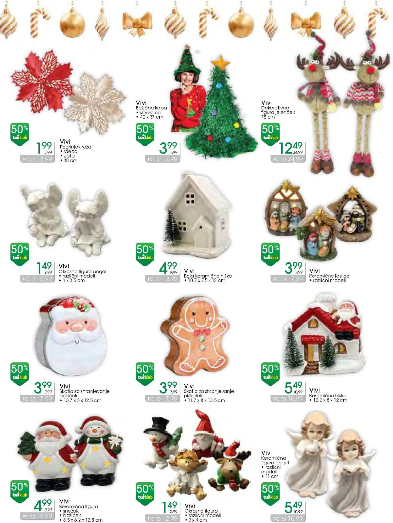 Novi Tuš drogerija katalog ponudbe – veljaven od 03.12.2025 | Stran: 2 | Izdelki: Pogrinjek, Skatla, Kapa