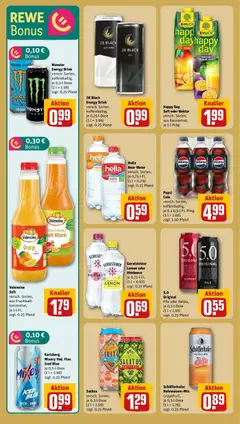 Gerolsteiner Lemon oder Himbeere, je 0,75-l-Fl. (1 l = 0.92) zzgl. 0.25 Pfand ab 09.03.2026 gültig | Seite: 14