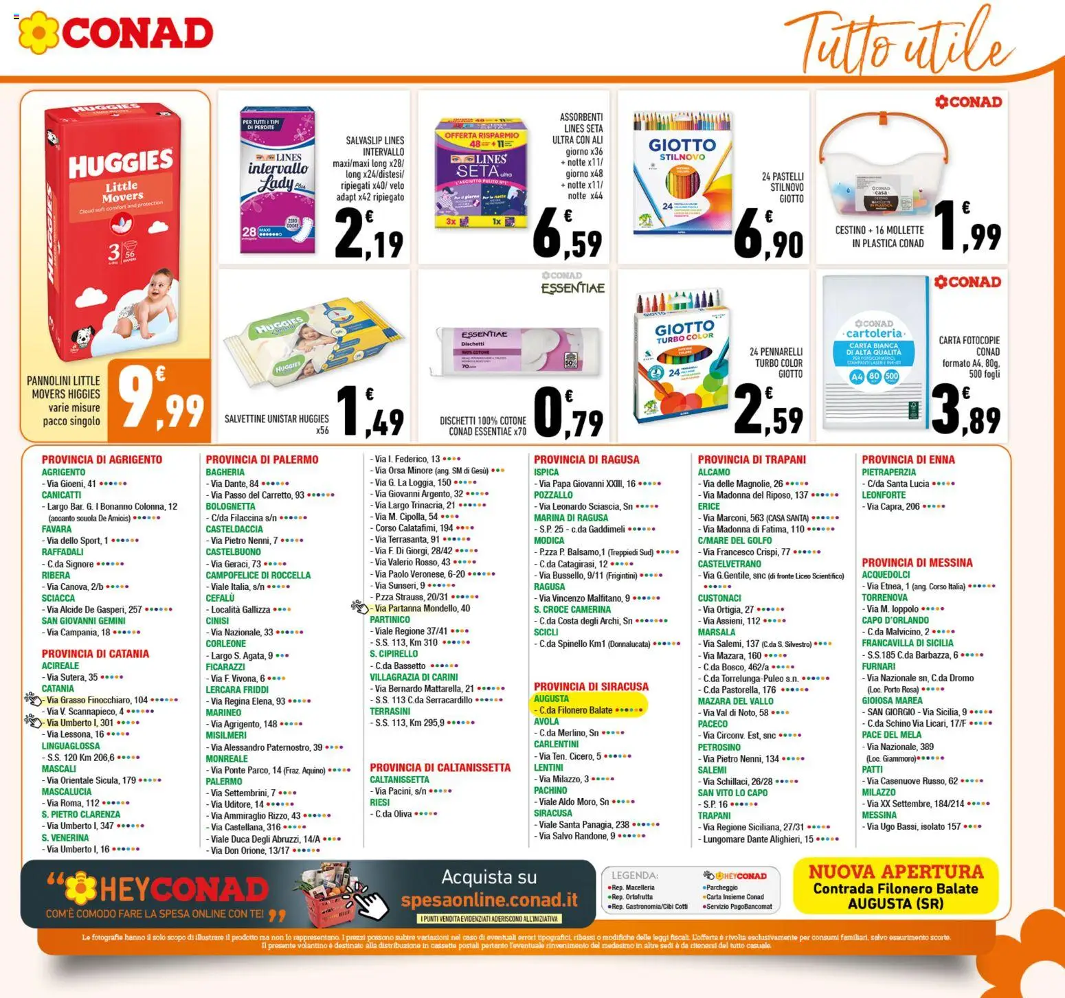 Volantino Conad del 02.01.2026 | Pagina: 23 | Prodotti: Pannolini, Tè, Pennarelli, Pastelli