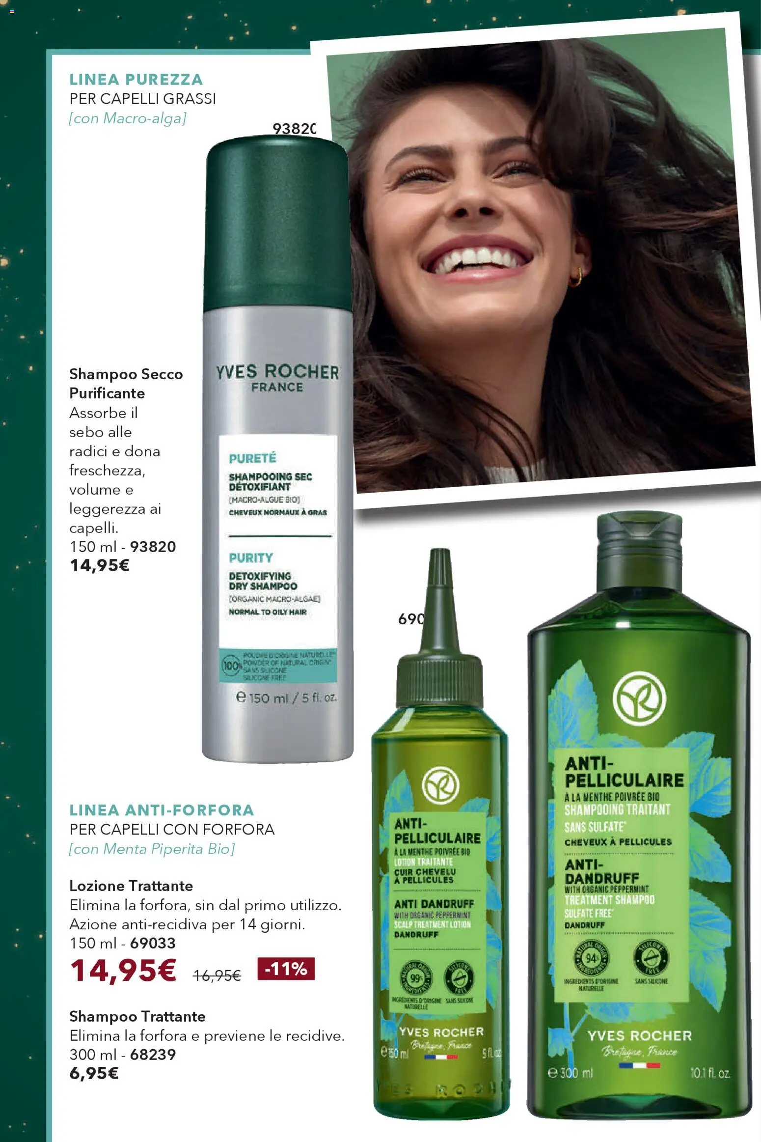 Volantino Yves Rocher del 29.11.2025 | Pagina: 52 | Prodotti: Shampoo, Silicone, Menta