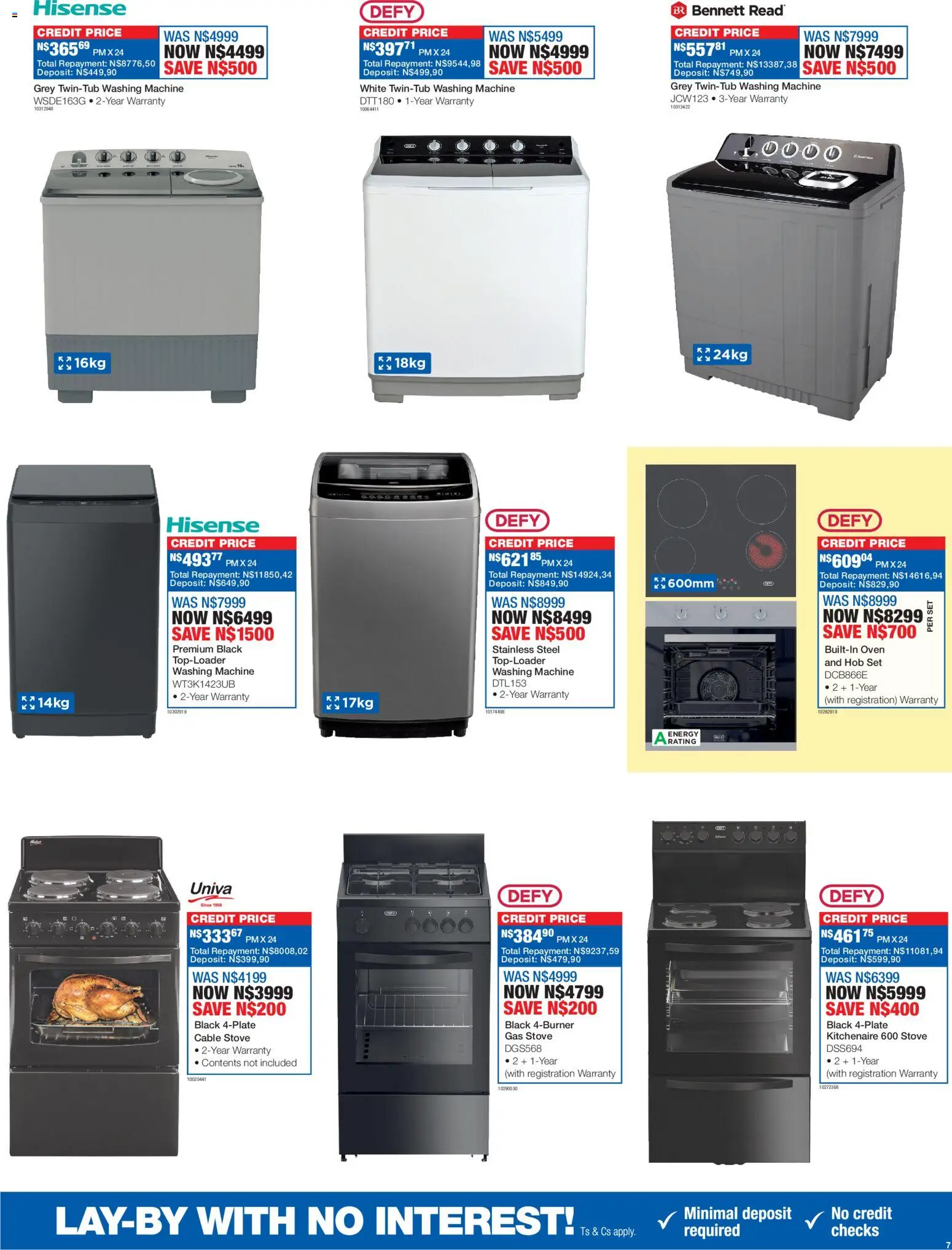 New OK Furniture catalogue – valid from 19.01.2026 | Page: 7 | Products: Washing machine, Oven, Stove, Gas stove
