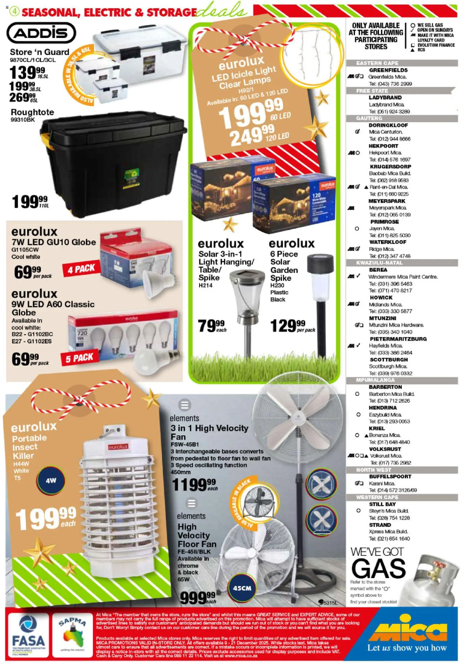 New MICA catalogue – valid from 09.12.2025 | Page: 4 | Products: Globe, Fan, Paint, Stock