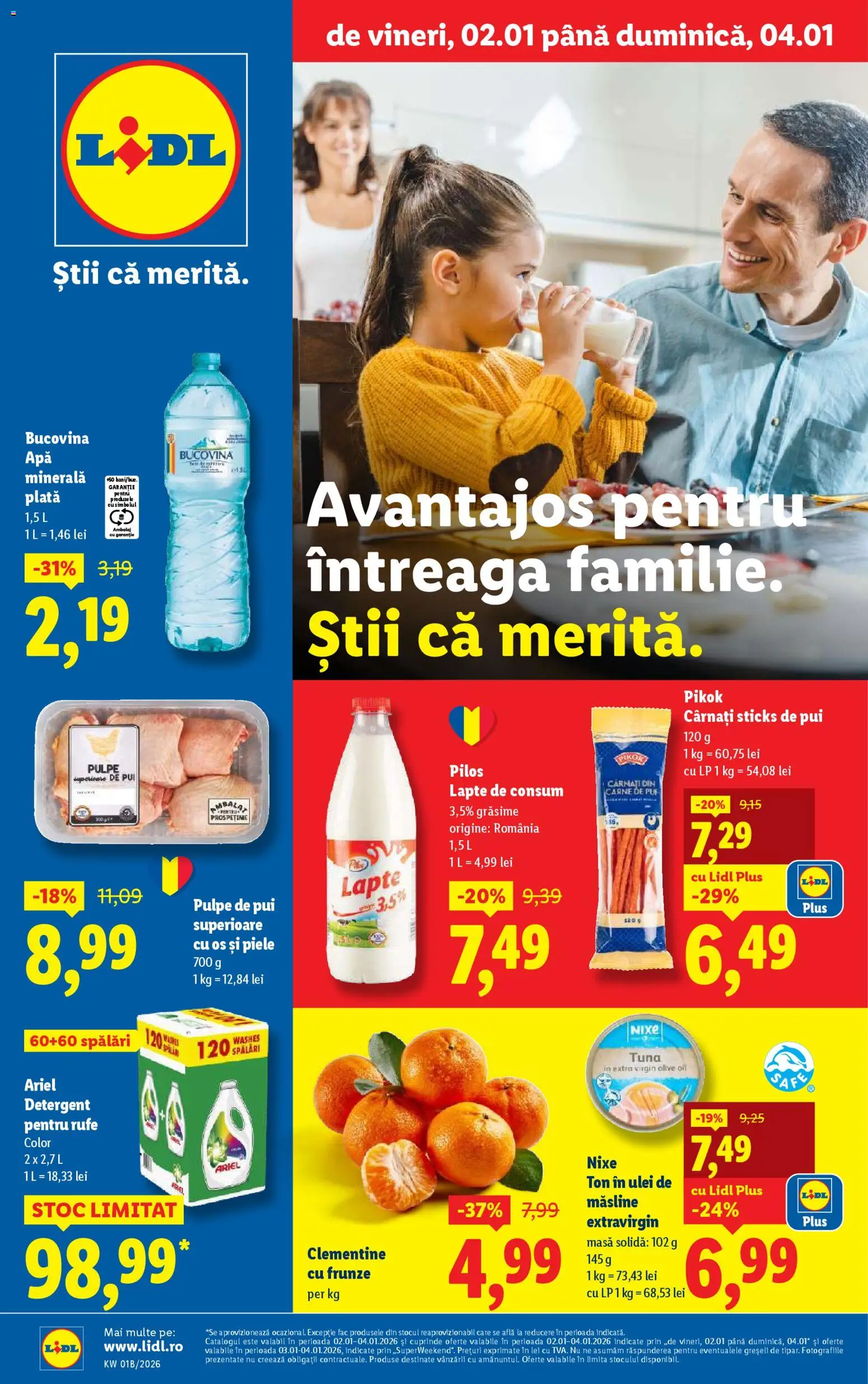 Noul catalog Lidl – valabil de la 02.01.2026 | Pagină: 1 | Produse: Masă, Măsline, Ulei, Detergent