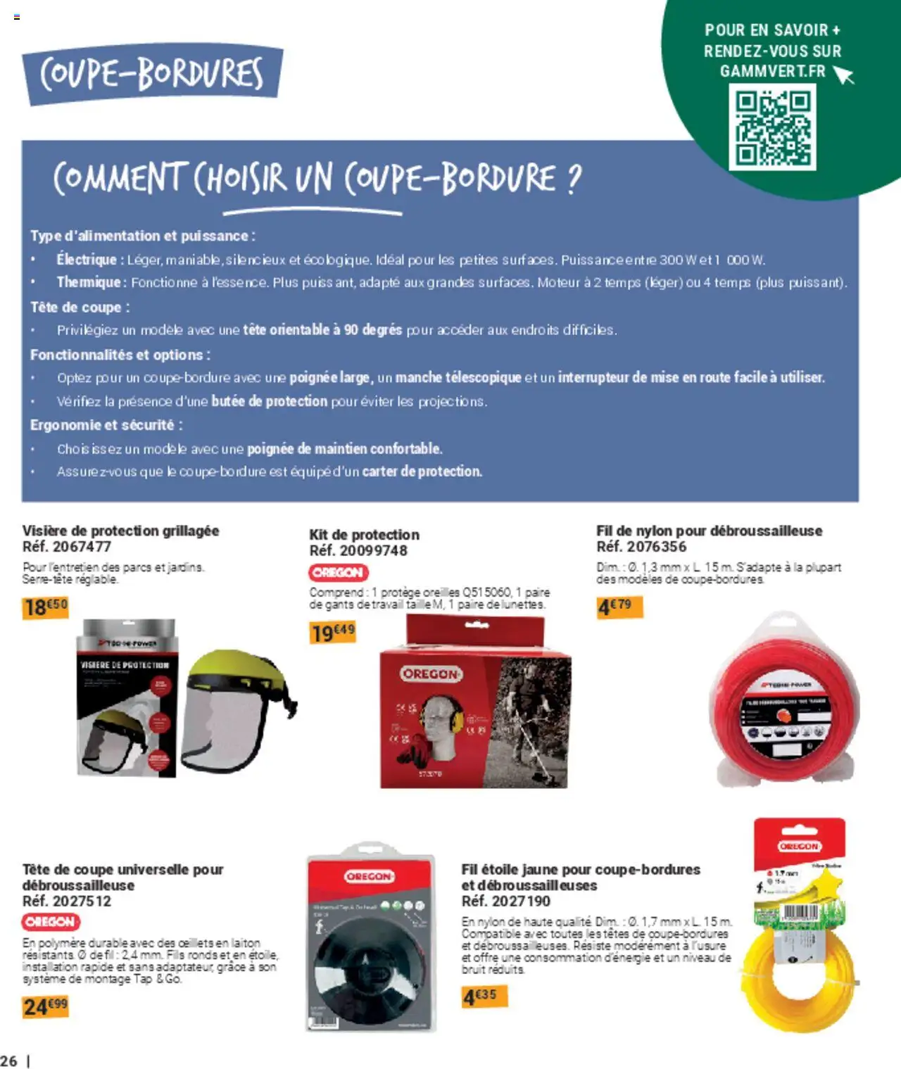  | Page: 26 | Produits: Adaptateur, Débroussailleuse, Interrupteur, Gants