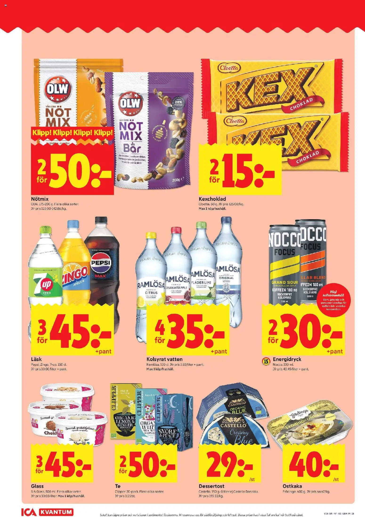 ICA Kvantum reklamblad aktuell från 16.02.2026 | Sida: 8 | Produkter: Gem, Glass, Citron, Lime