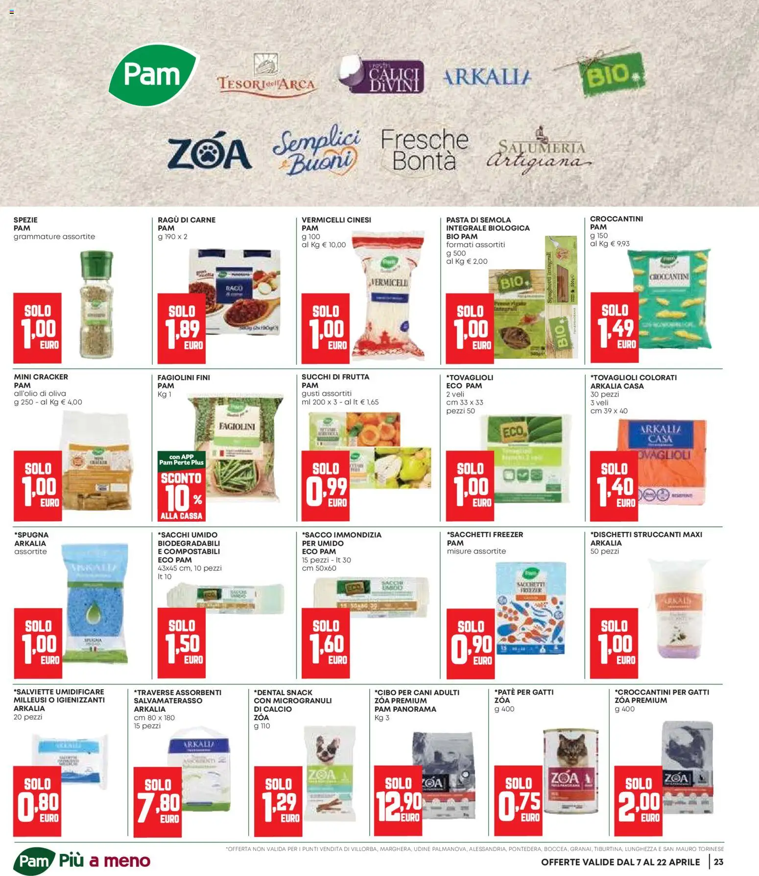 Volantino Panorama del 07.04.2026 | Pagina: 23 | Prodotti: Spezie, Frutta, Freezer, Fagiolini